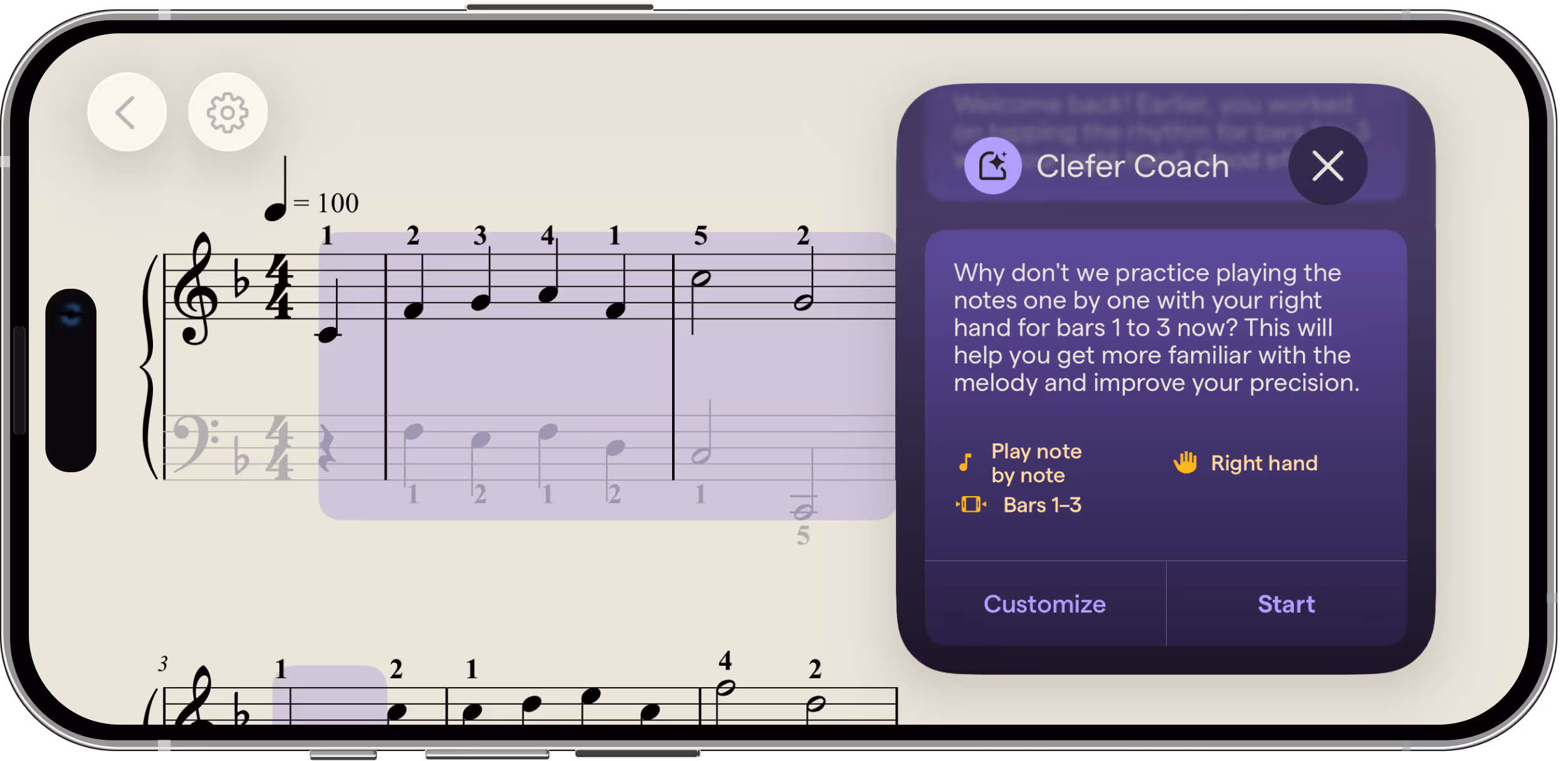 online piano lessons - clefer piano app