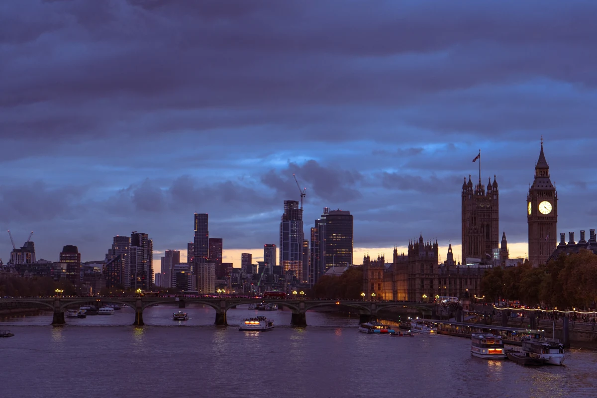 BACKUP: Original Two Hotel Nights — Westminster dusk