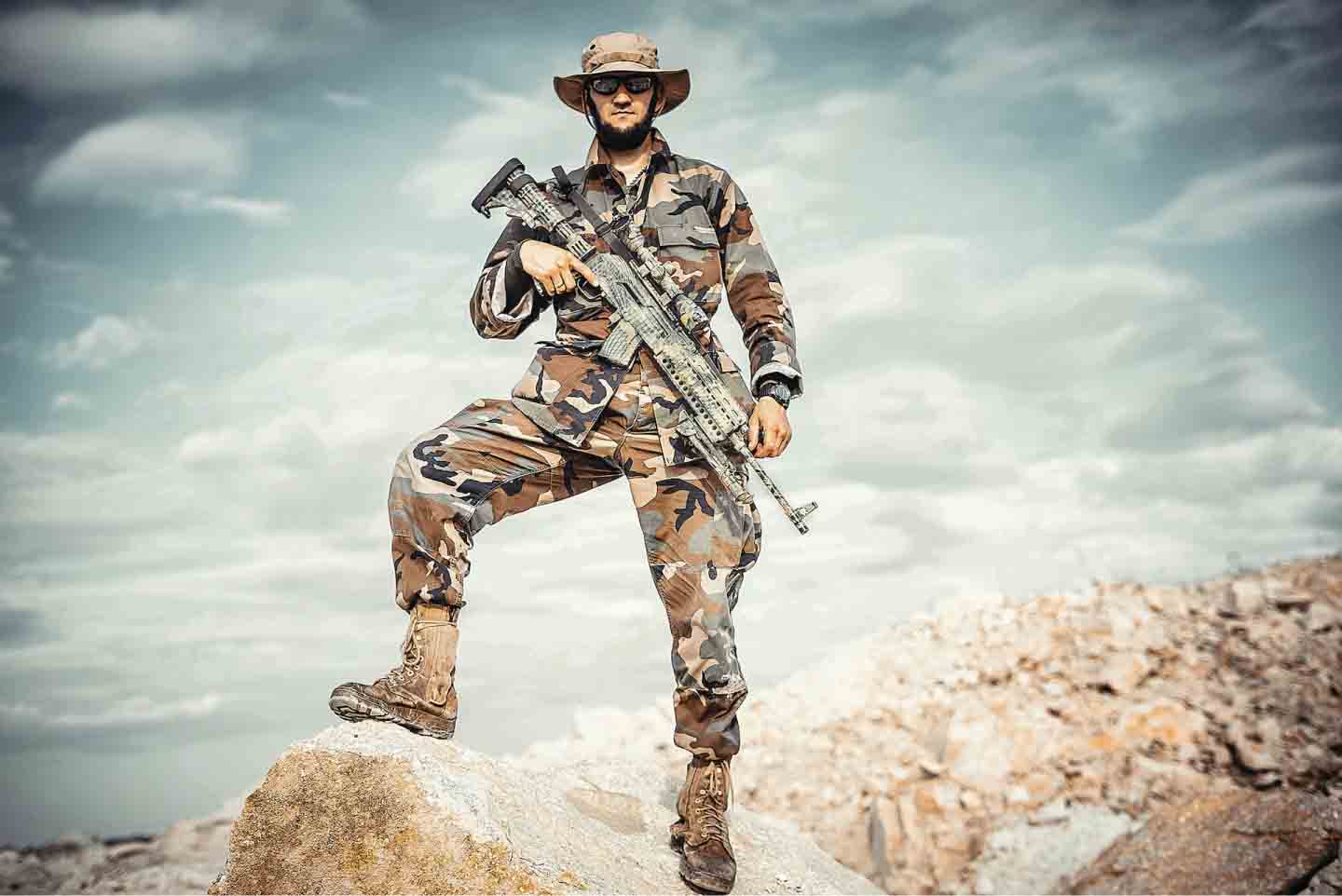 Man hunts