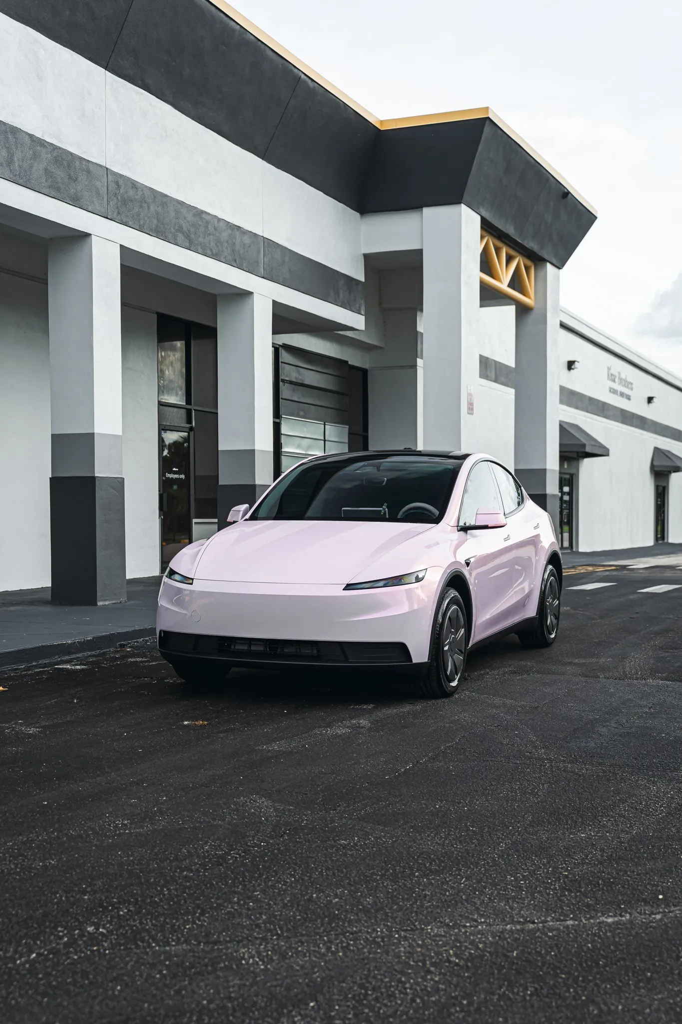 Tesla with color-change vinyl wrap, Winter Park FL