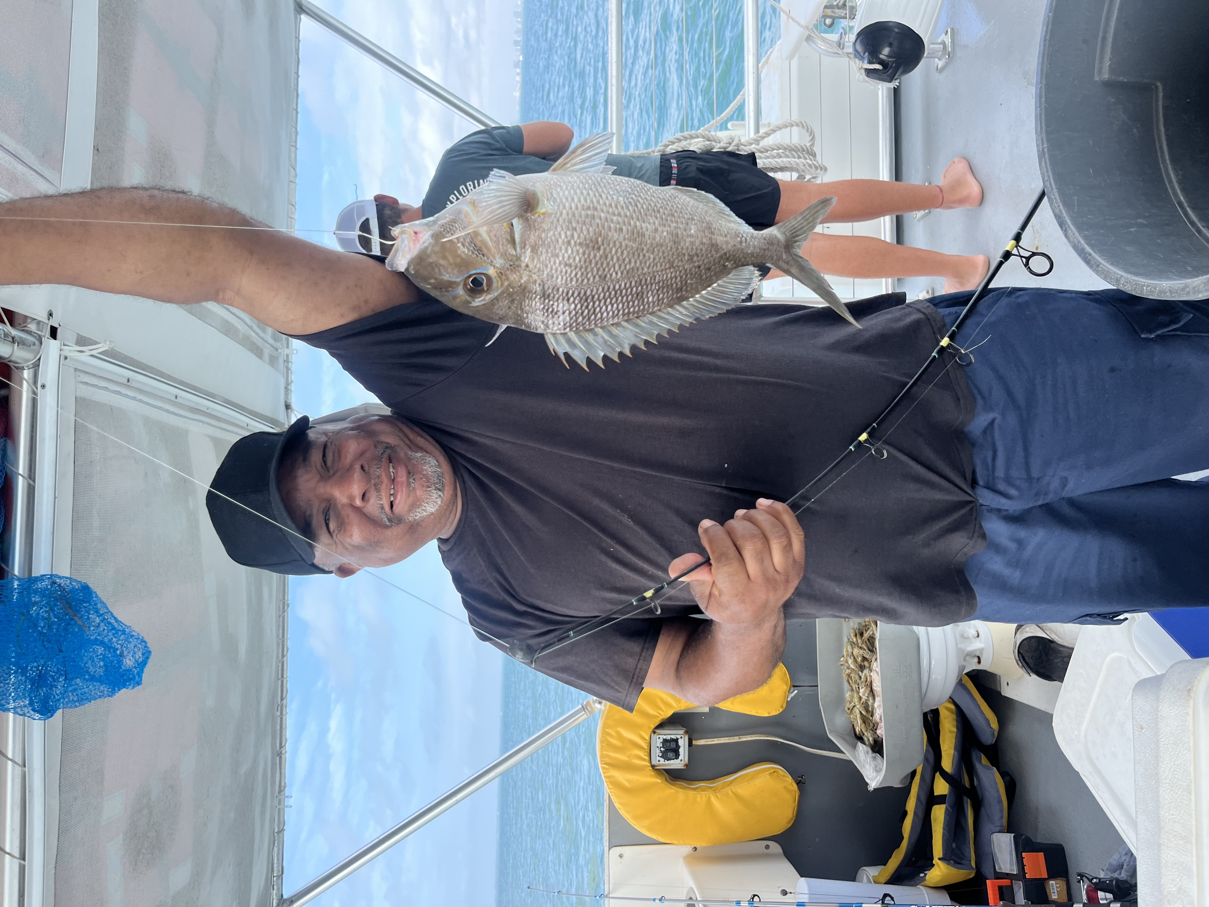 Shake-A-Leg Miami Veterans Fishing Program participants on Biscayne Bay