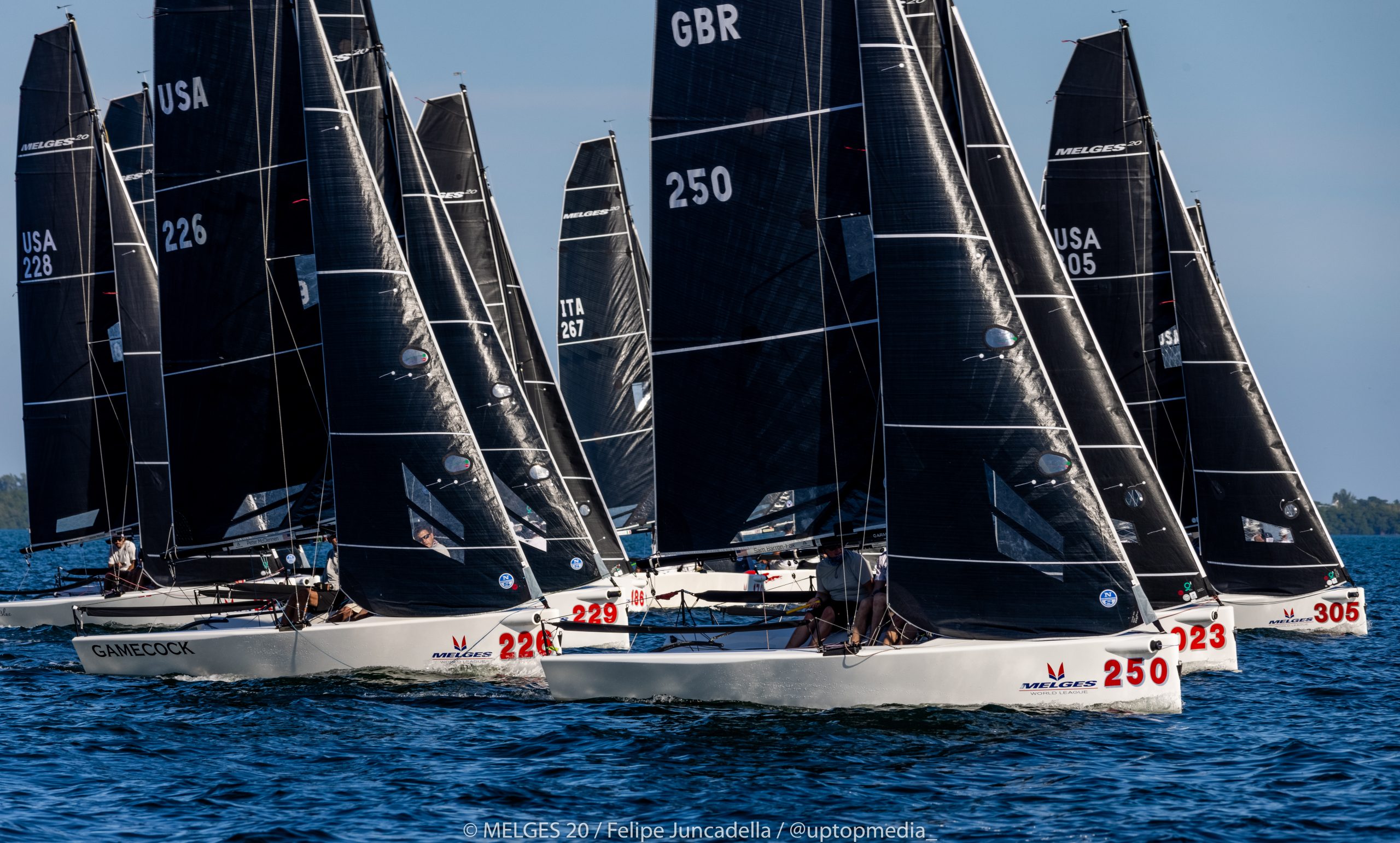 Melges 20 Worlds Championship — adaptive sailing competition on Biscayne Bay at Shake-A-Leg Miami