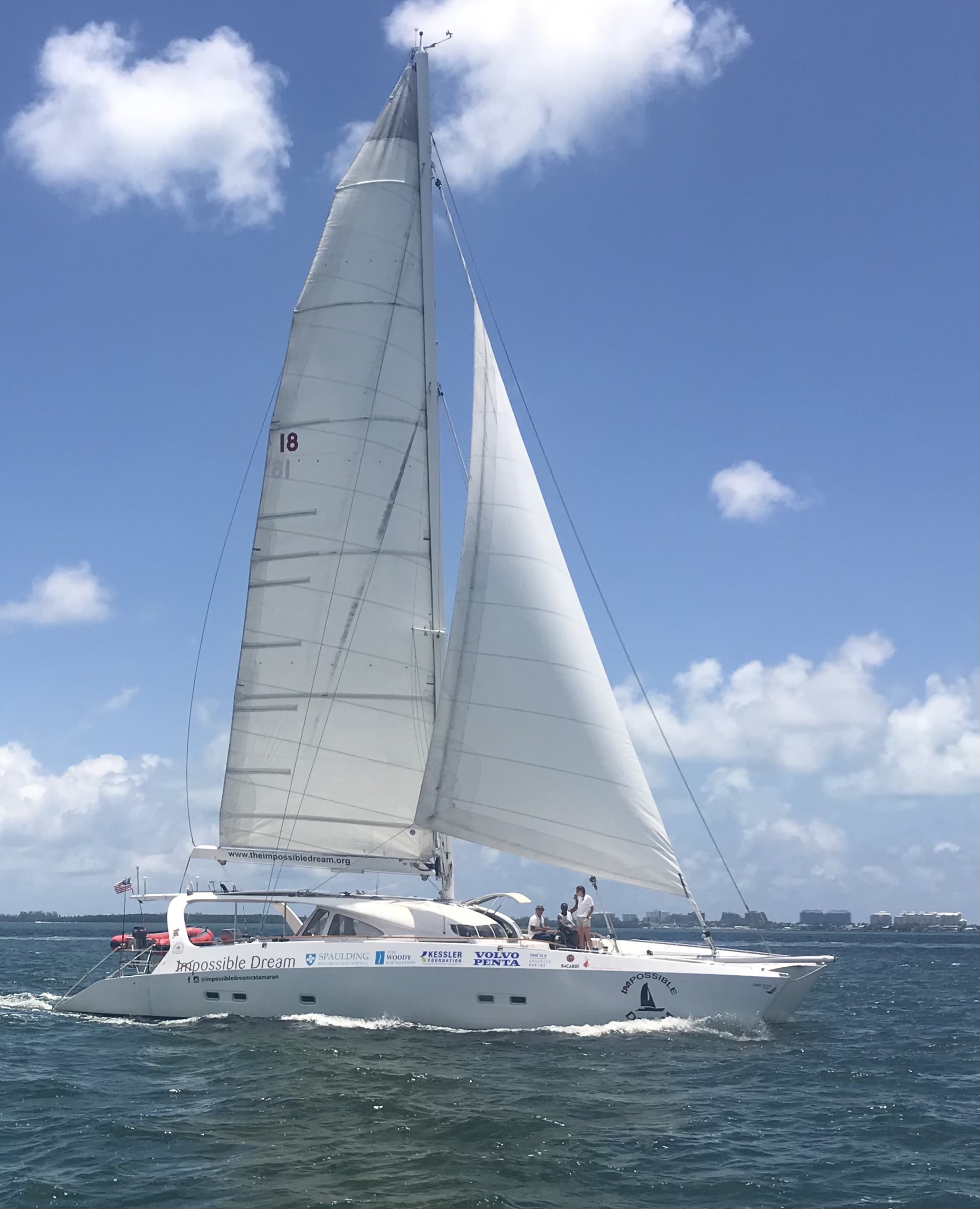 Impossible Dream Catamaran on Ida Lewis Distance Race — adaptive sailing competition at Shake-A-Leg Miami