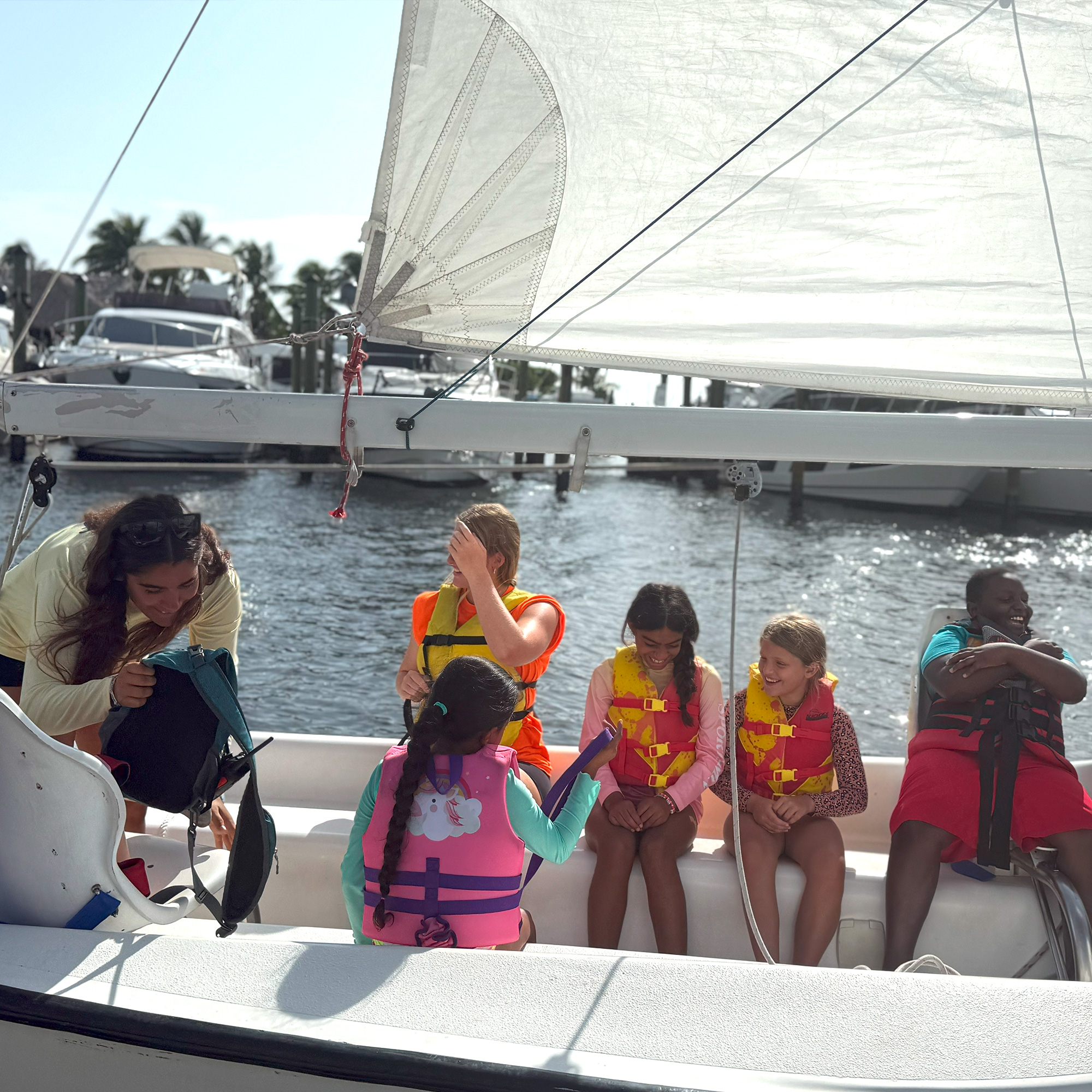 Summer camp Week 4 activity at Shake-A-Leg Miami on Biscayne Bay