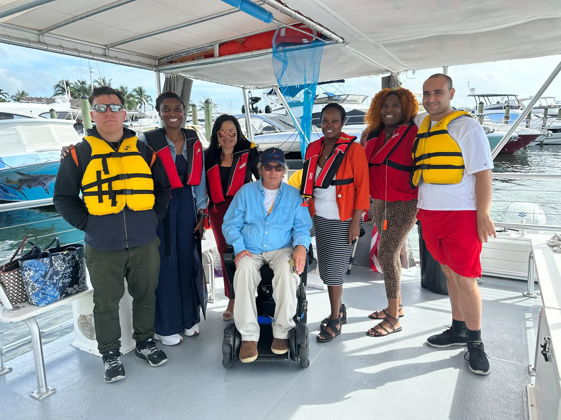 UM CARD Representative visiting Shake-A-Leg Miami Marine and Hospitality Program
