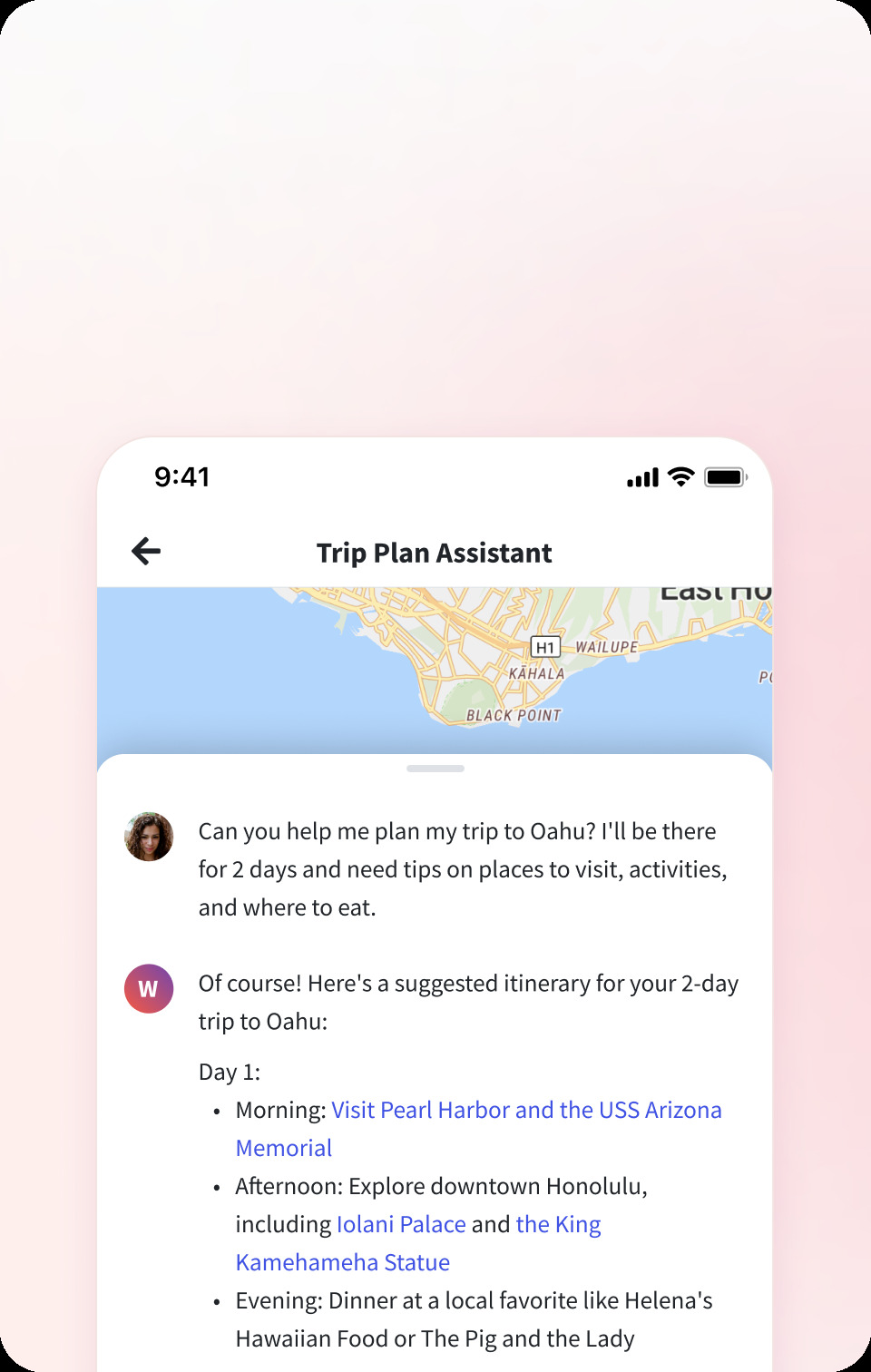 mobile app travel info