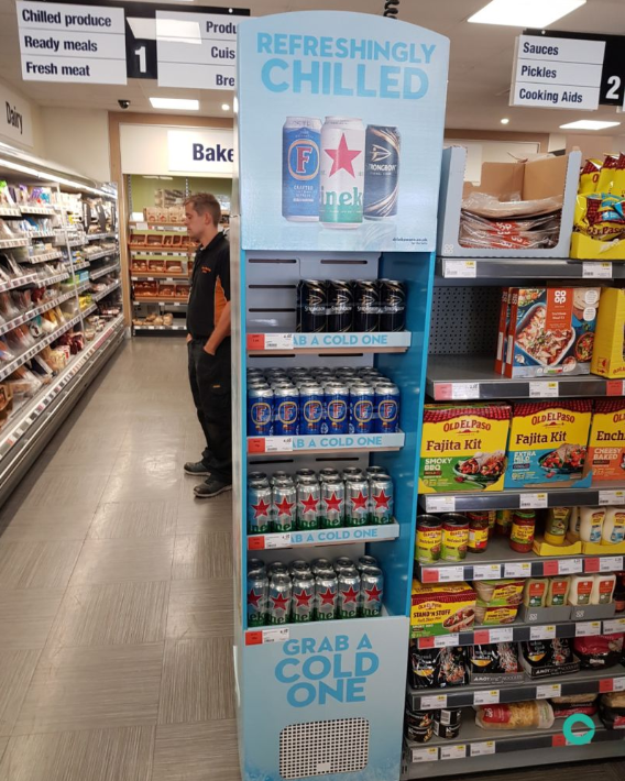 exhibidor refrigerado