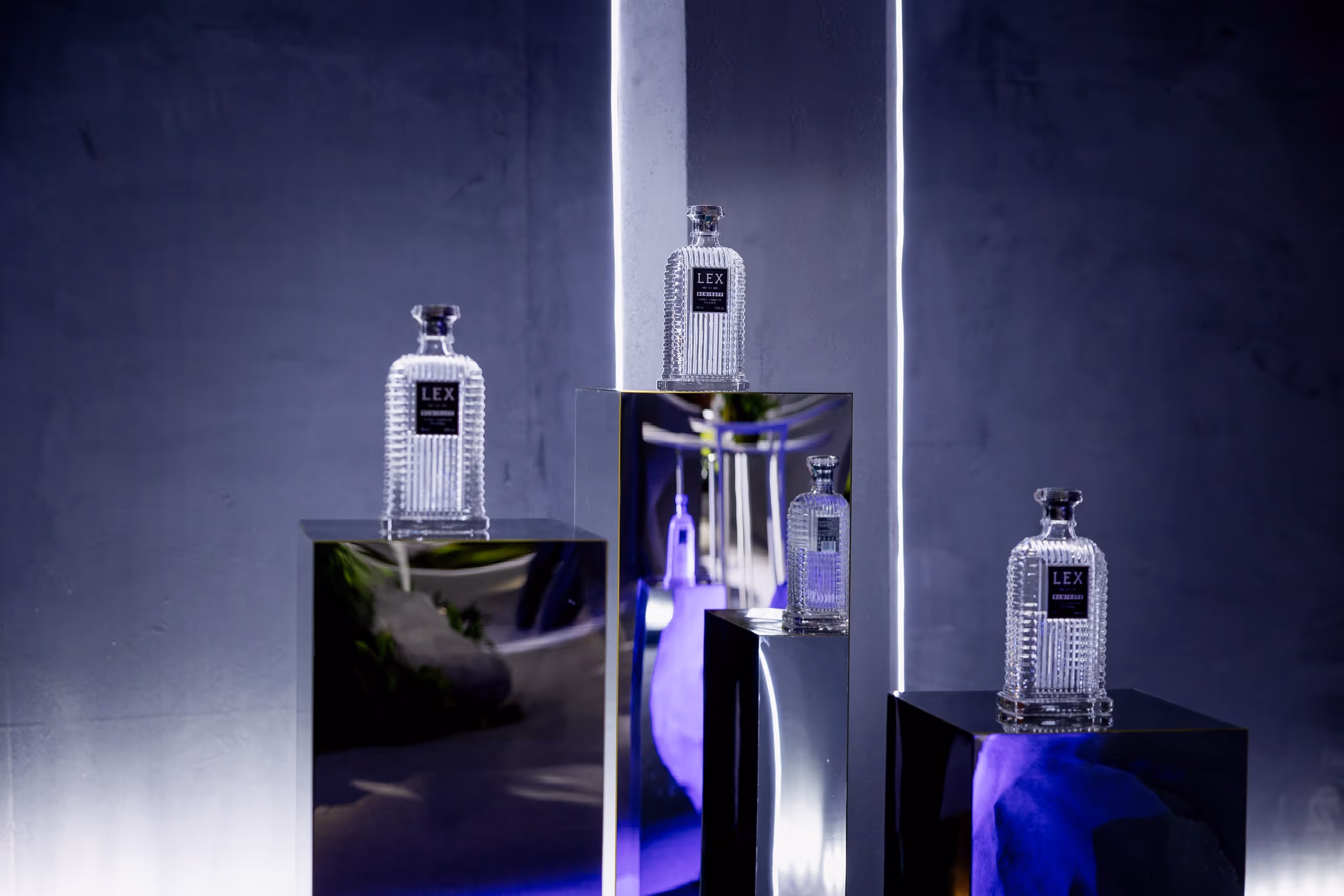 luxury vodka bottle LEX