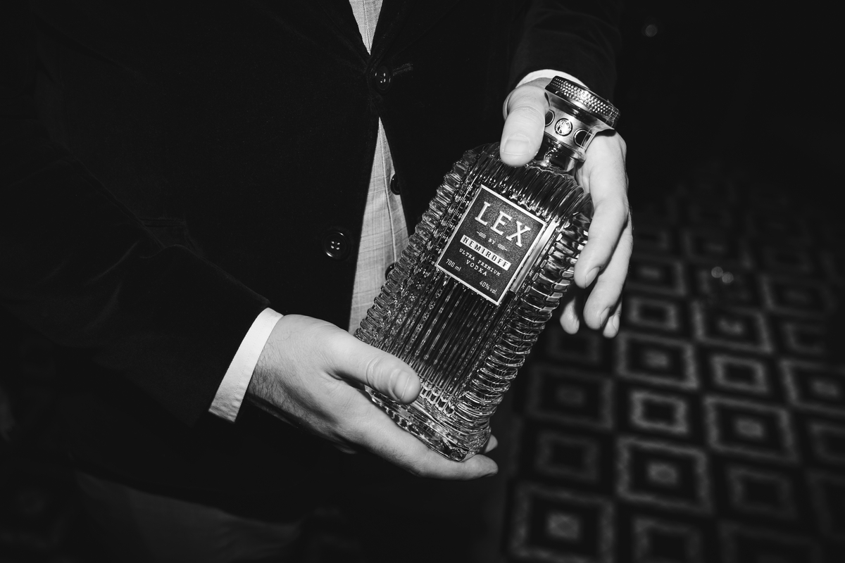 minimal packaging for vodka brands