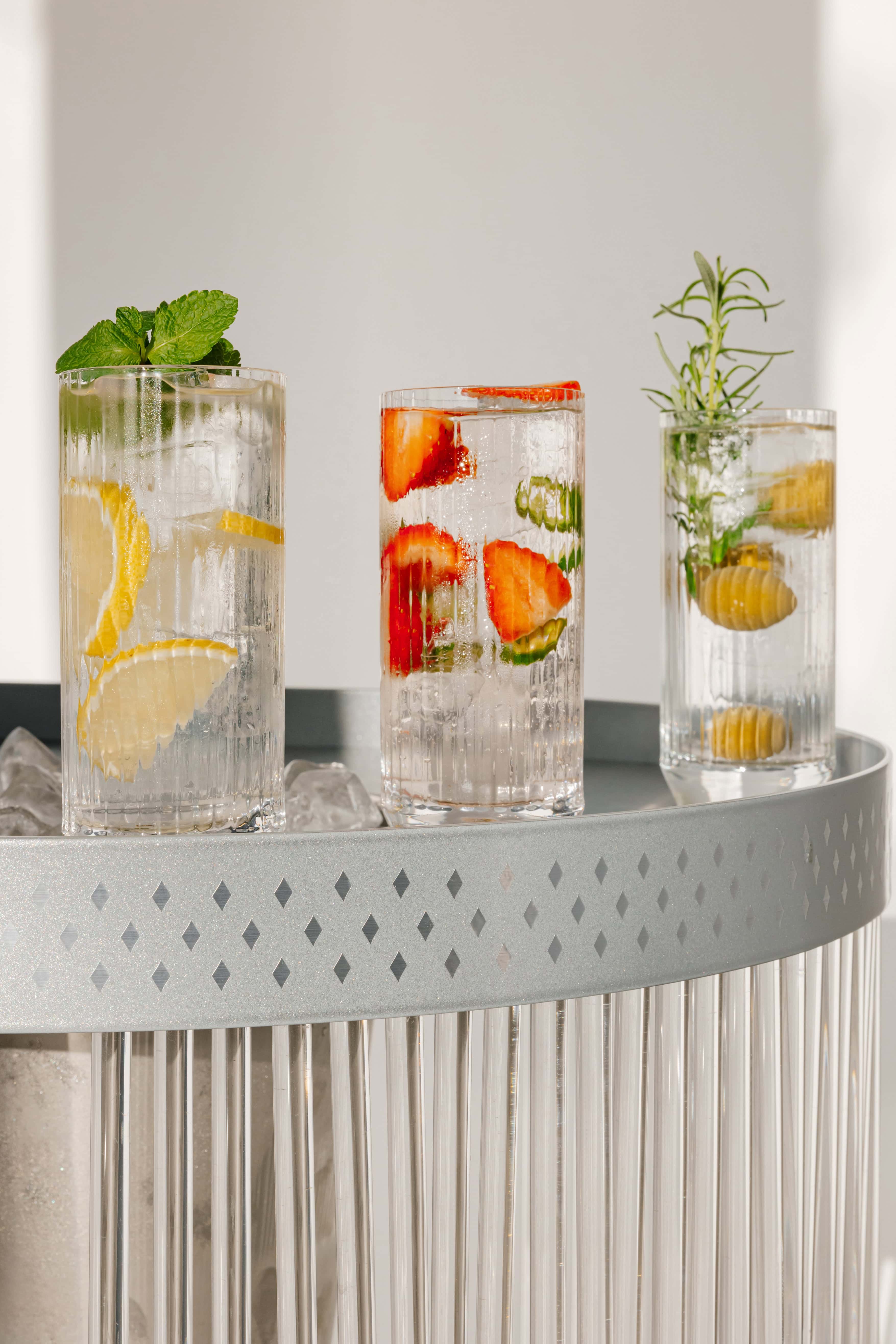 floral cocktails with vodka