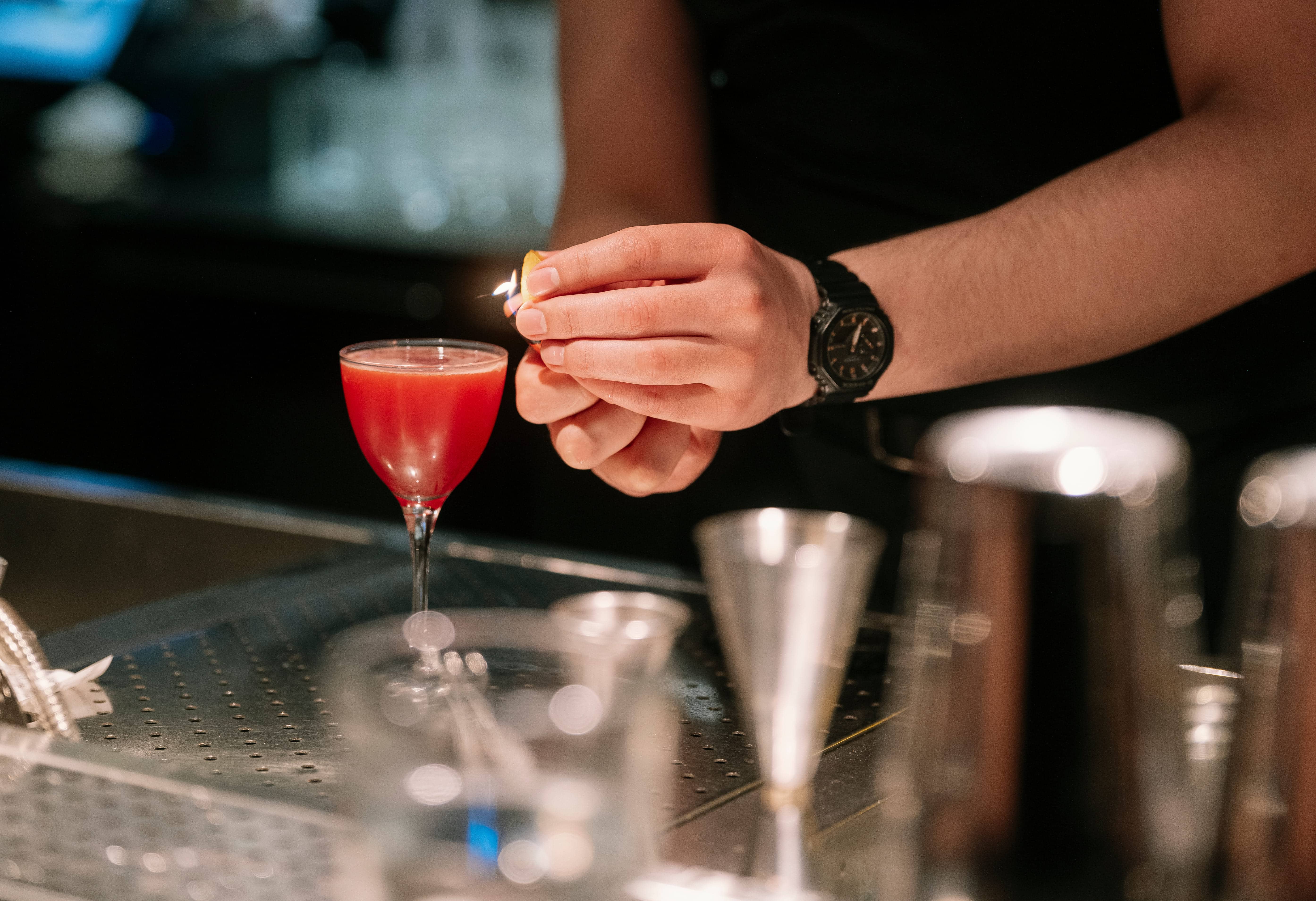 luxury drink garnishes