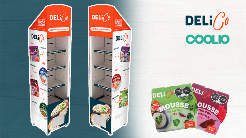 Exhibidor punto de venta refrigerado DeliCo Empresa de Alimentos