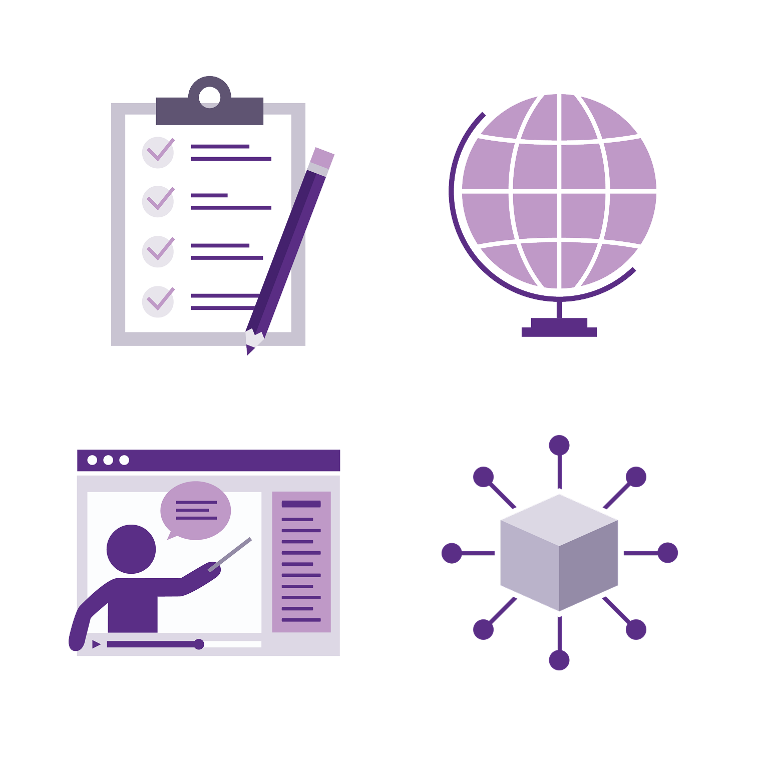 Wireframes of new design