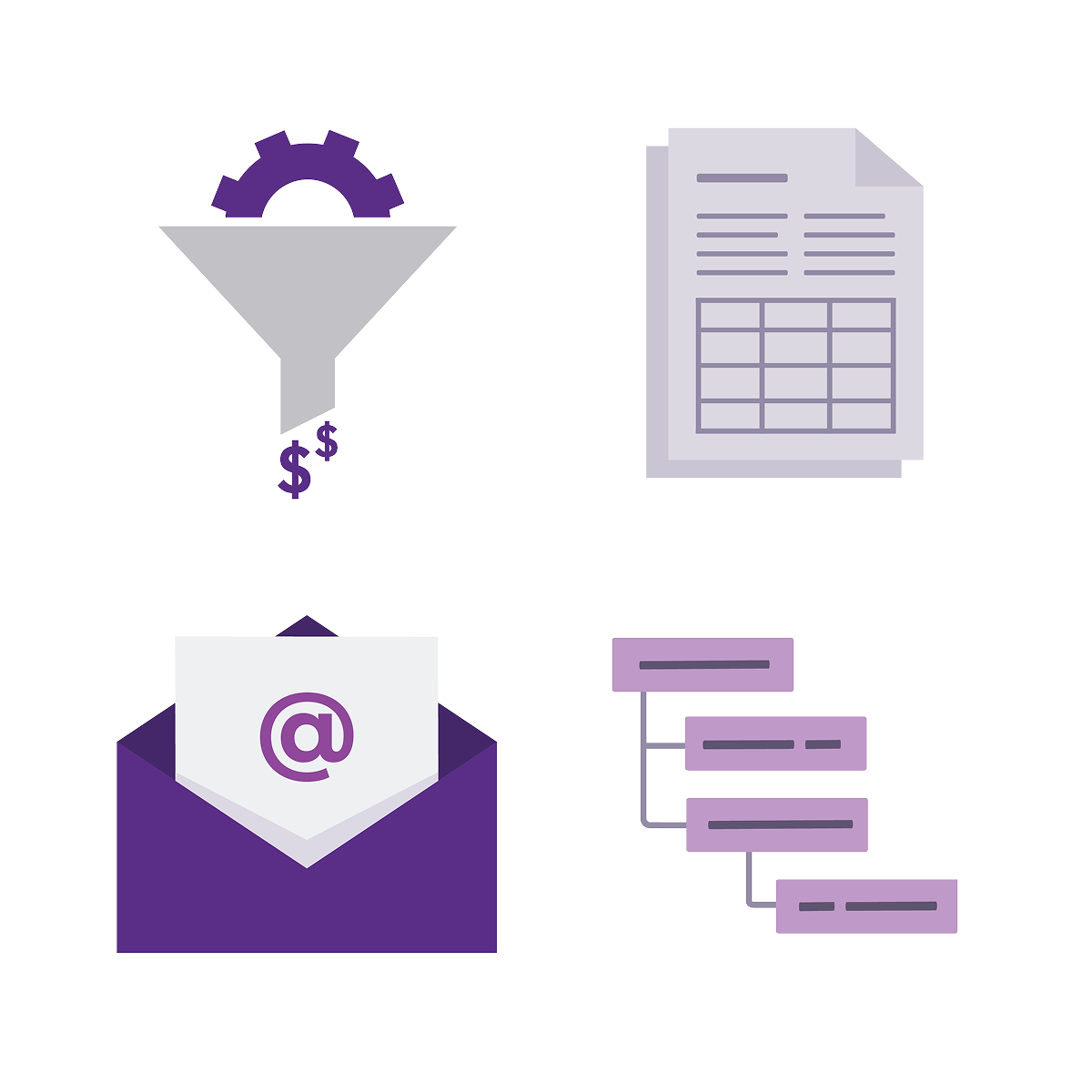 Wireframes of new design