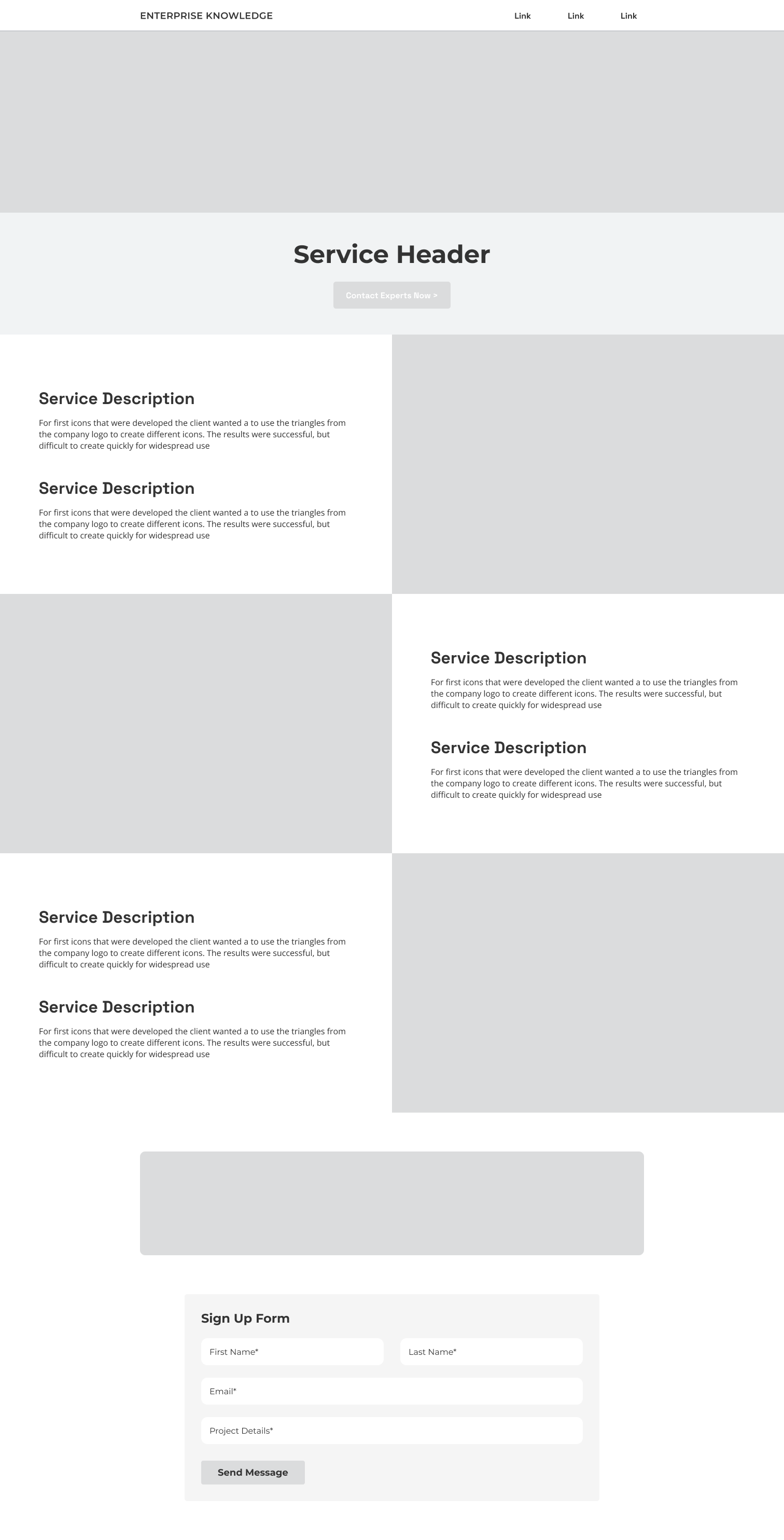 Dark mode version of redesigned landing page 