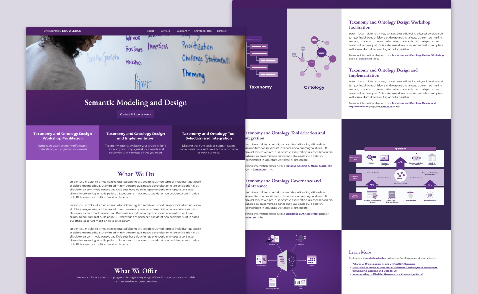 Dark mode version of redesigned landing page 