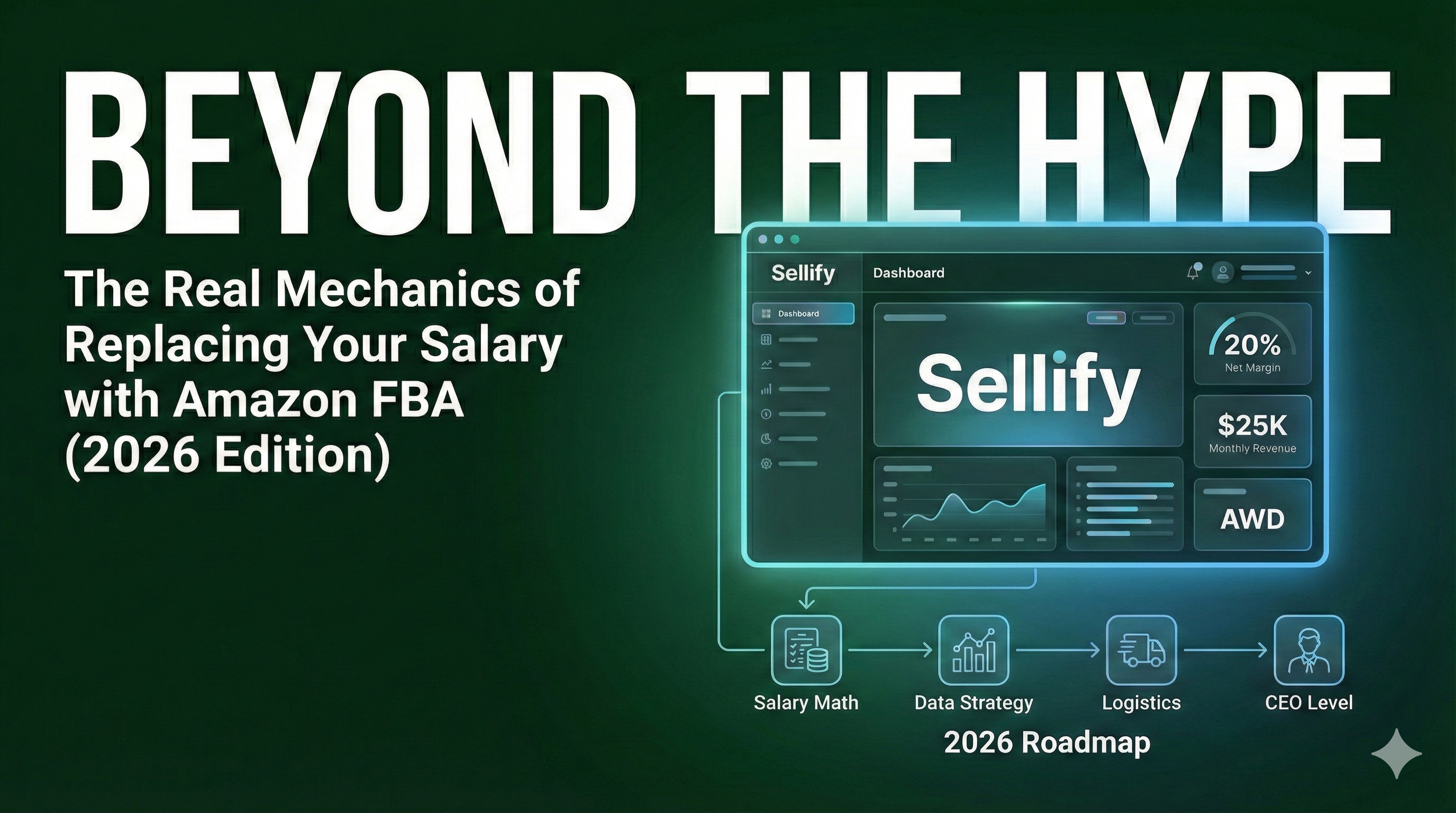 Sellify Resource Center featuring guides on Product Explorer, Account & Subscription management, Glossary of terms, Handling Errors, Walmart Extension, and Function Documentation.