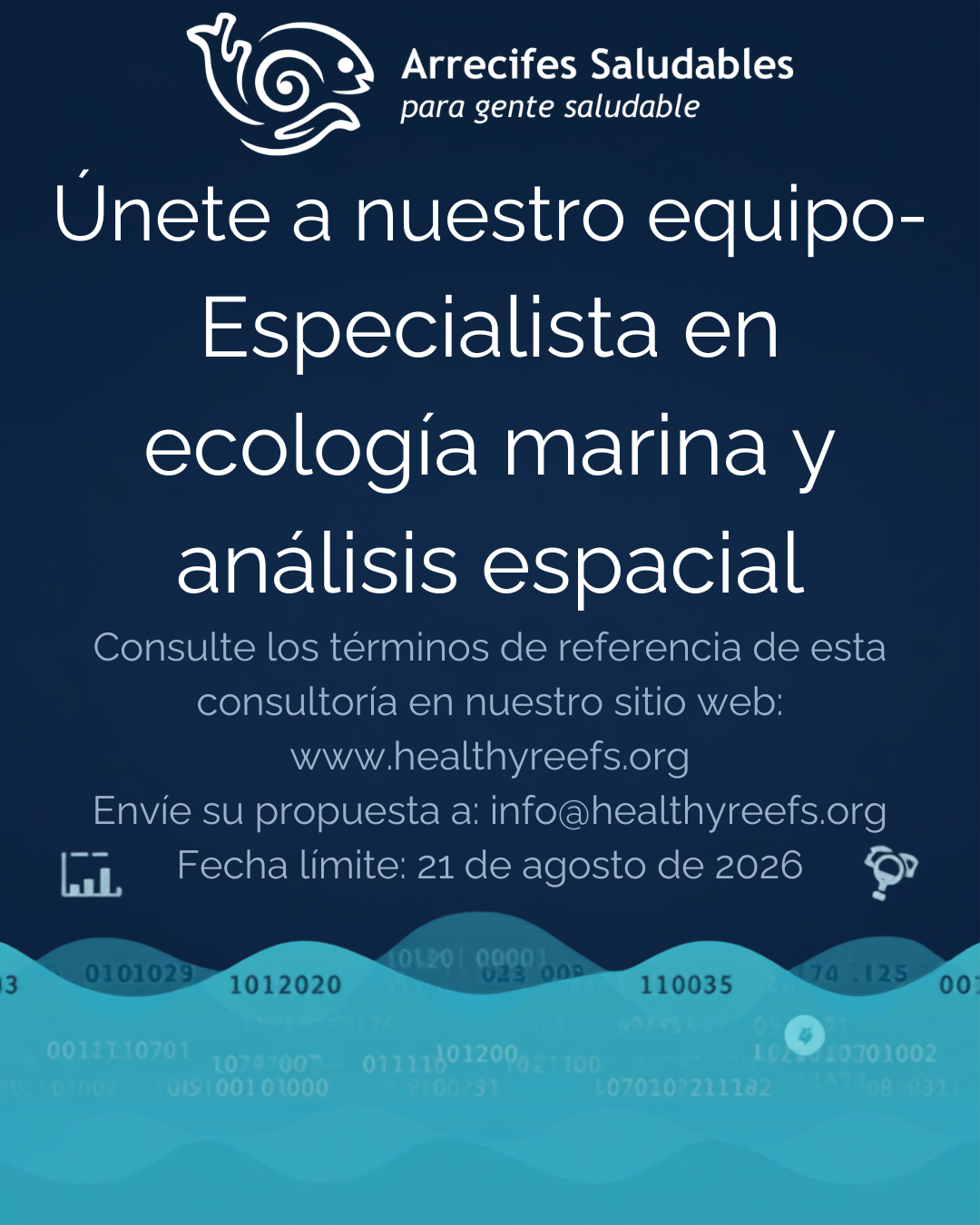 Consultoría remota: Especialista en ecología marina y análisis espacial