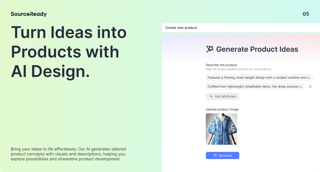 SourceReady turns ideas into product designs with AI