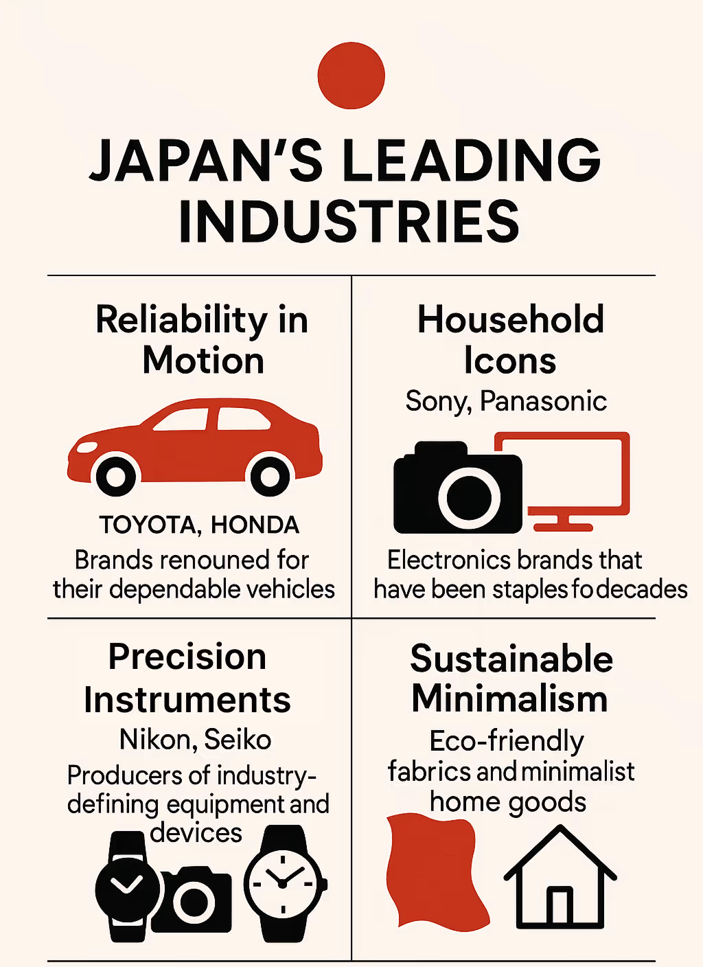 Japan's leading industries