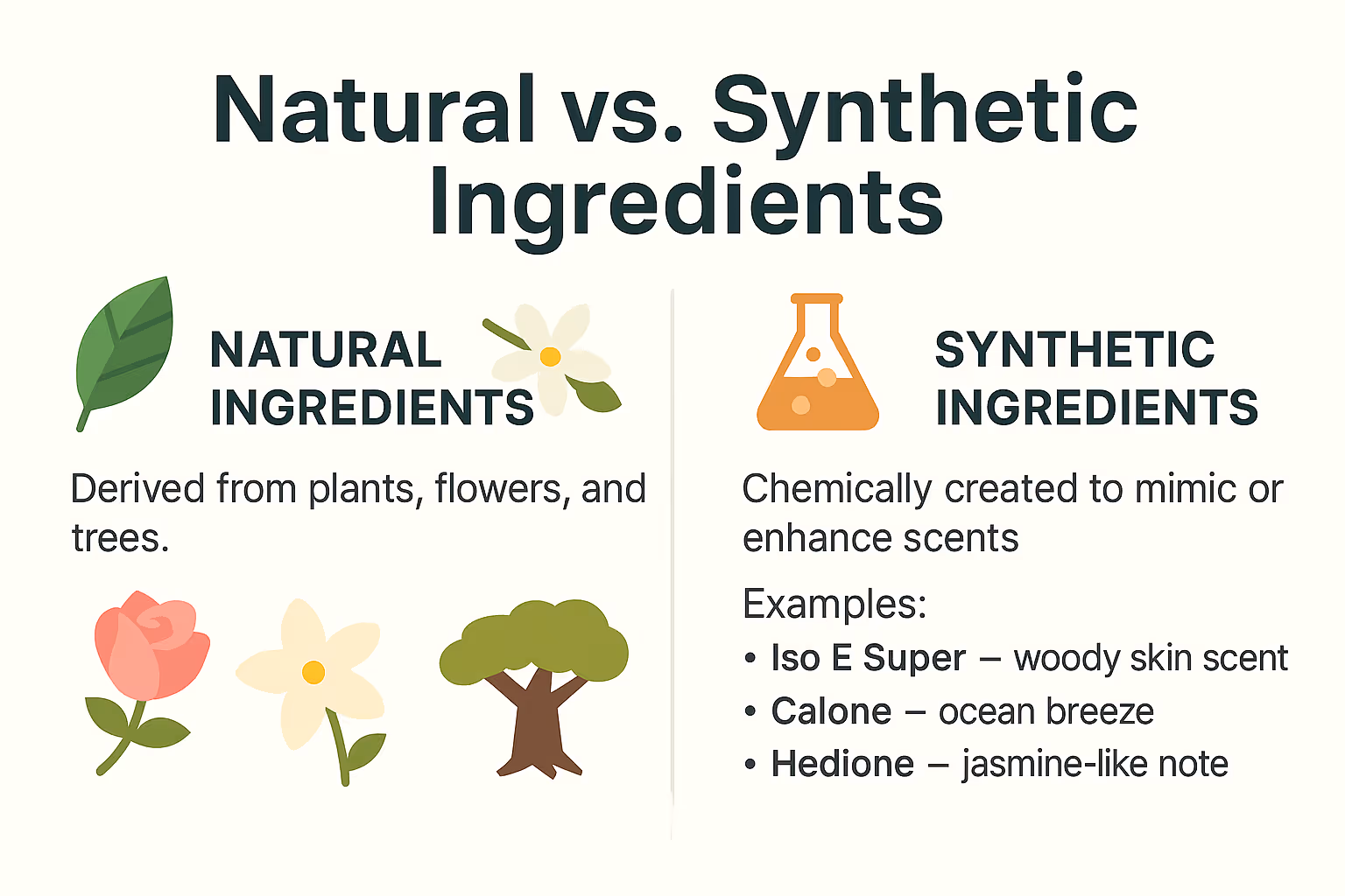 Natural vs. Synthetic Ingredients