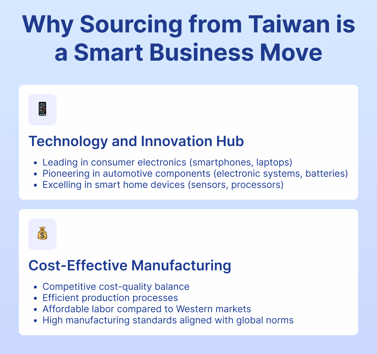 Why Sourcing from Taiwan is a Smart Business Move