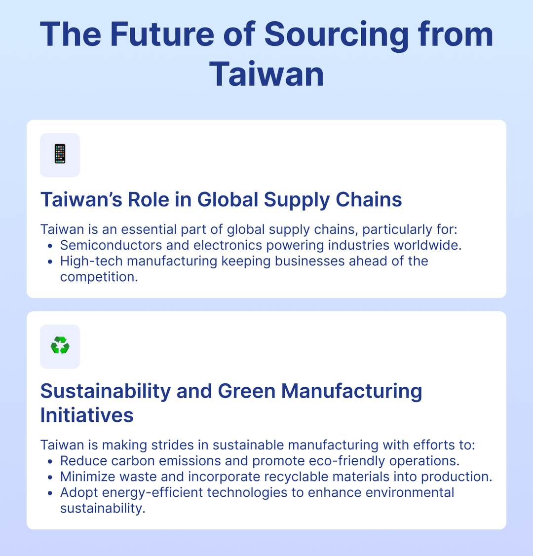 The Future of Sourcing from Taiwan
