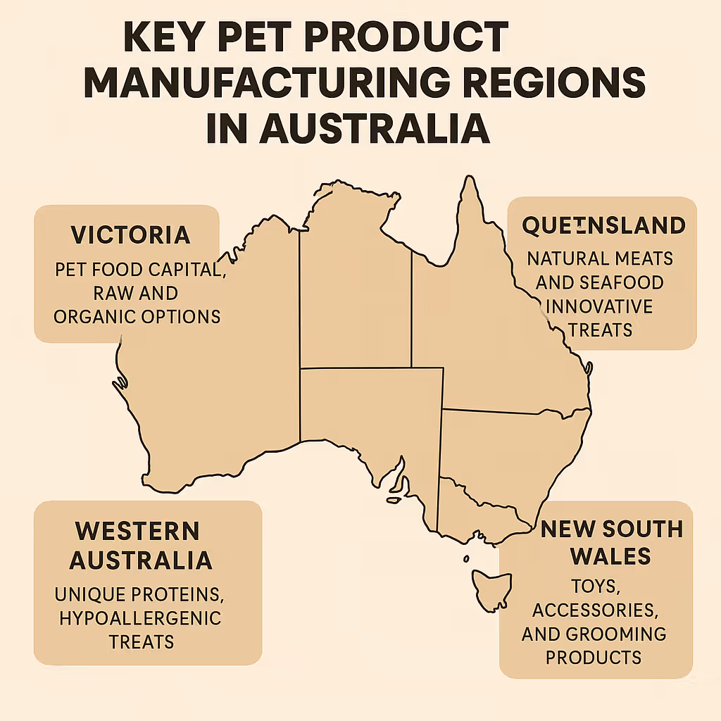 Key Pet Product Manufacturing Regions in Australia