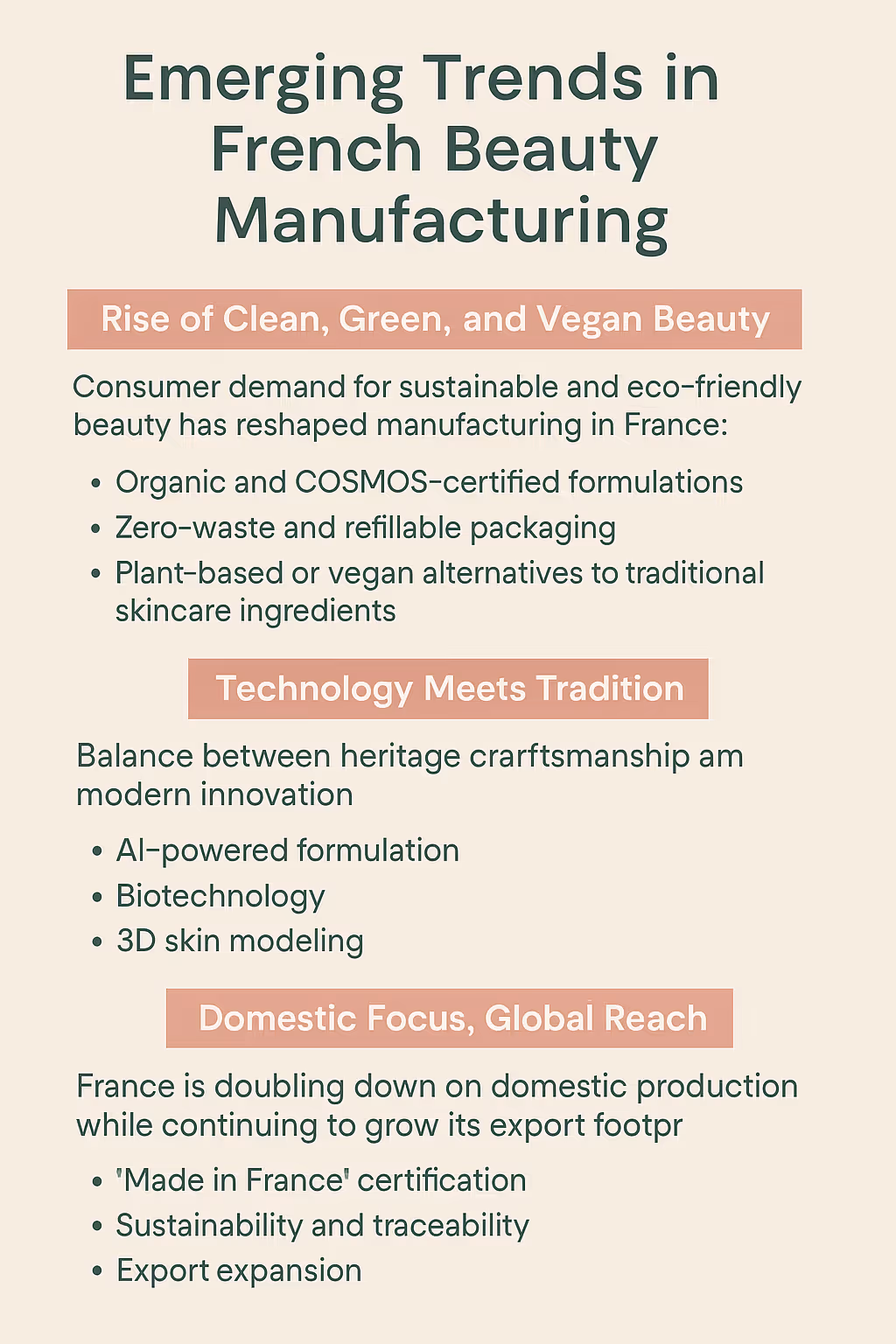 Emerging Trends in French Beauty Manufacturing