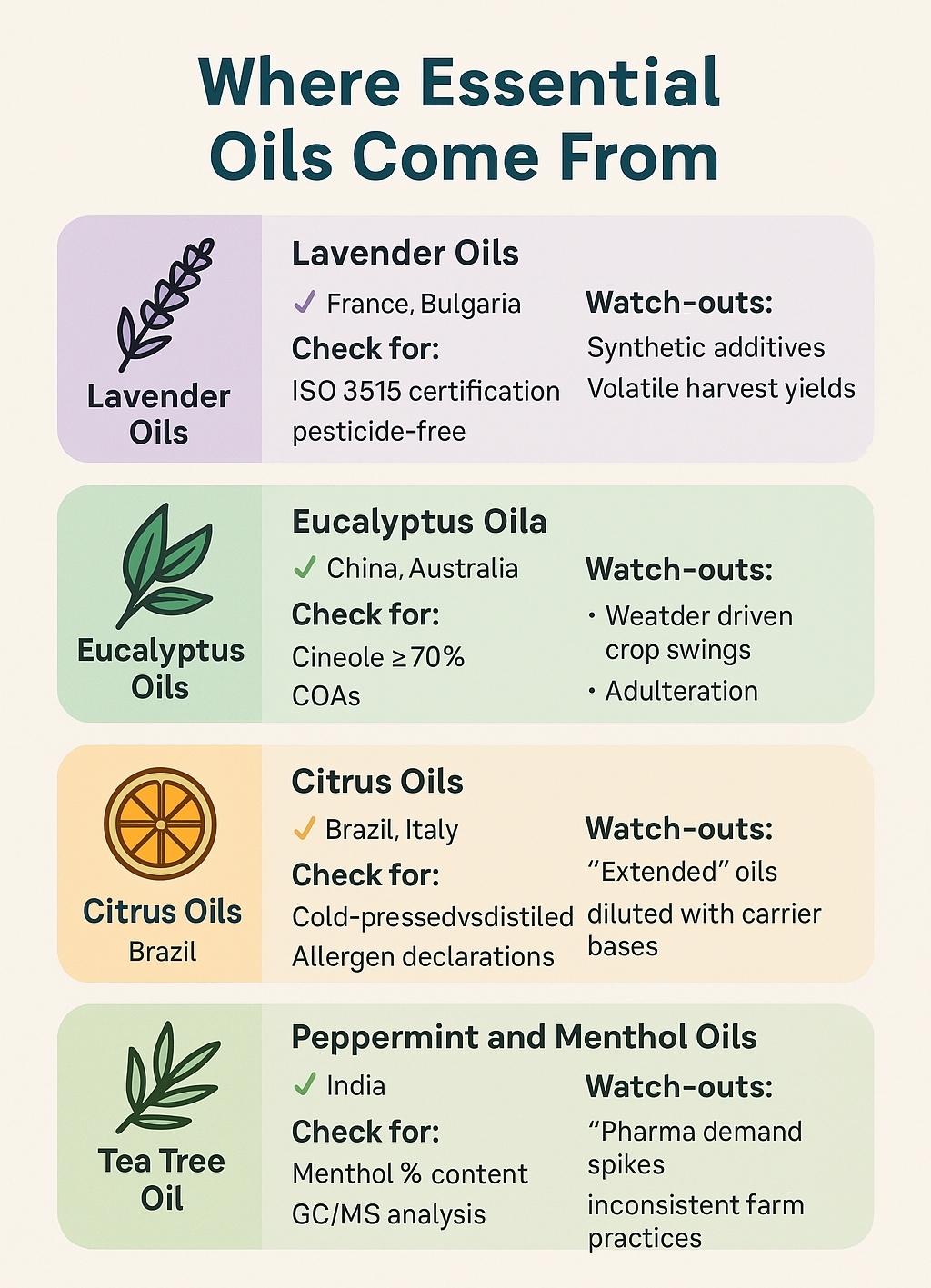 Where Essential Oils Come From