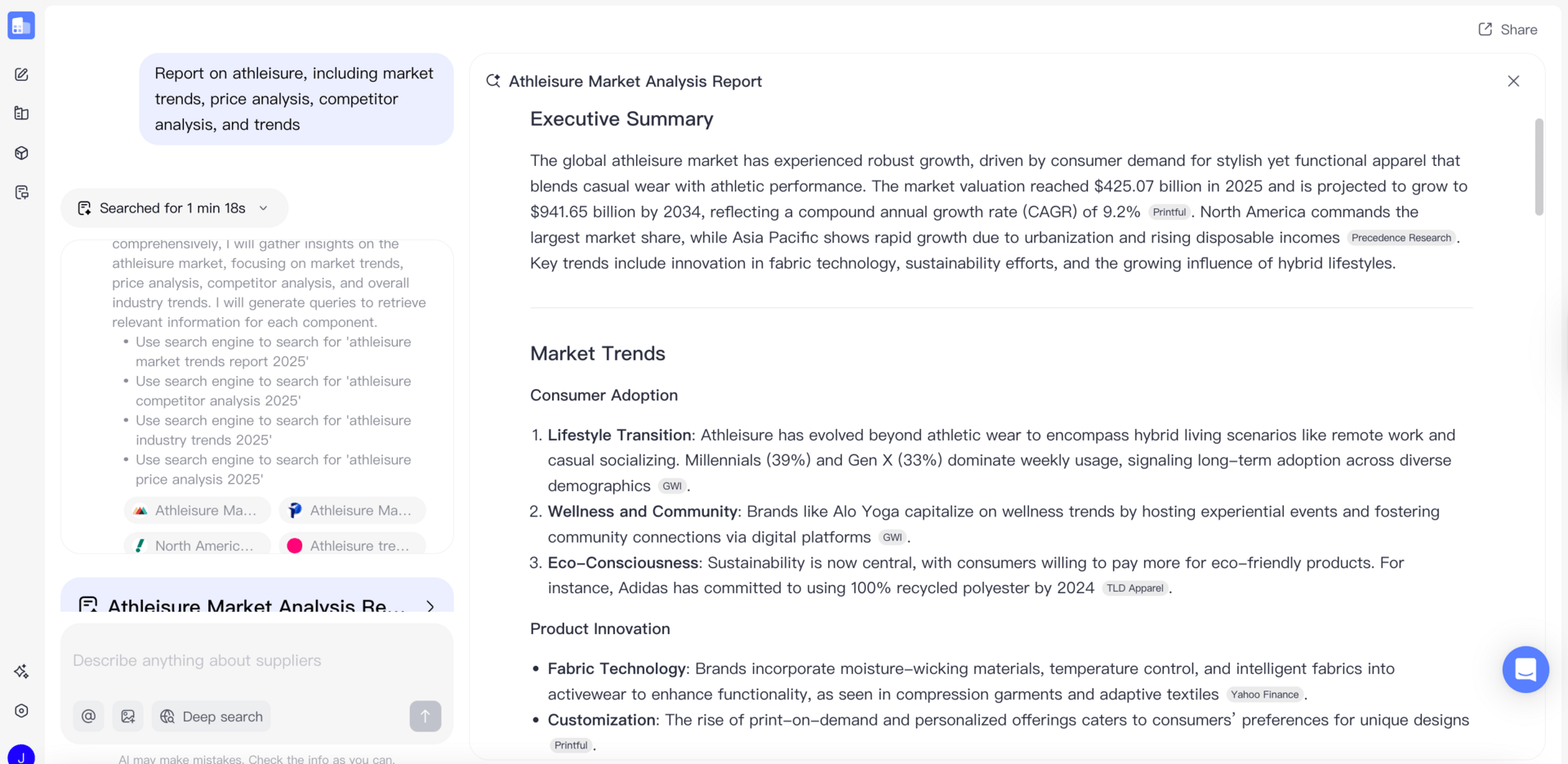 SourceReady product research trends