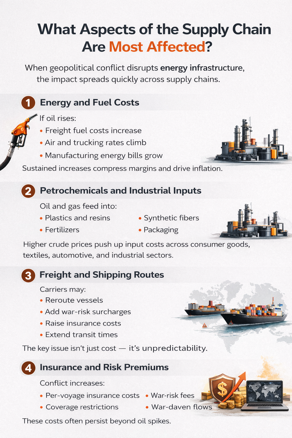 What Aspects of the Supply Chain Are Most Affected?