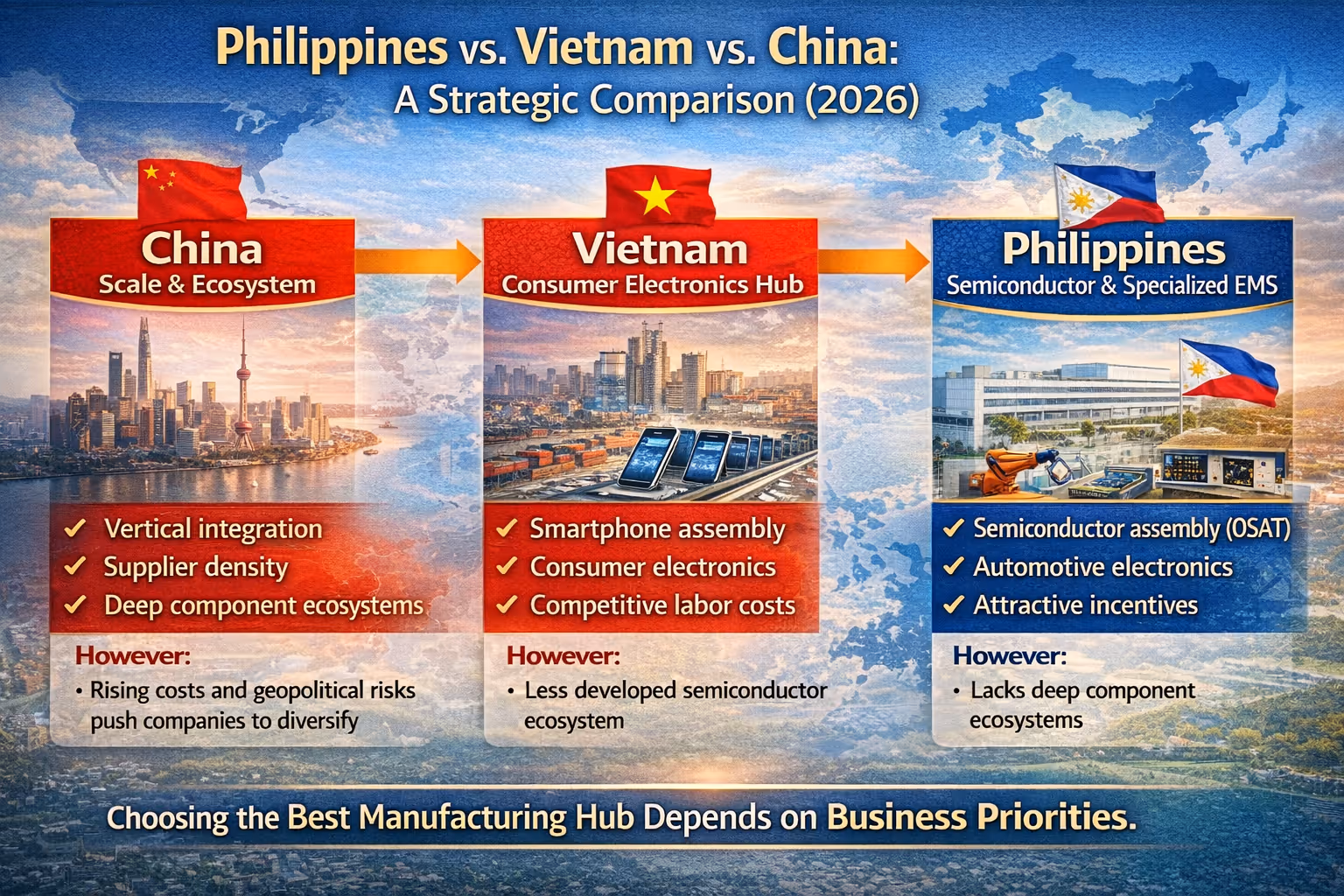 Philippines vs. Vietnam vs. China