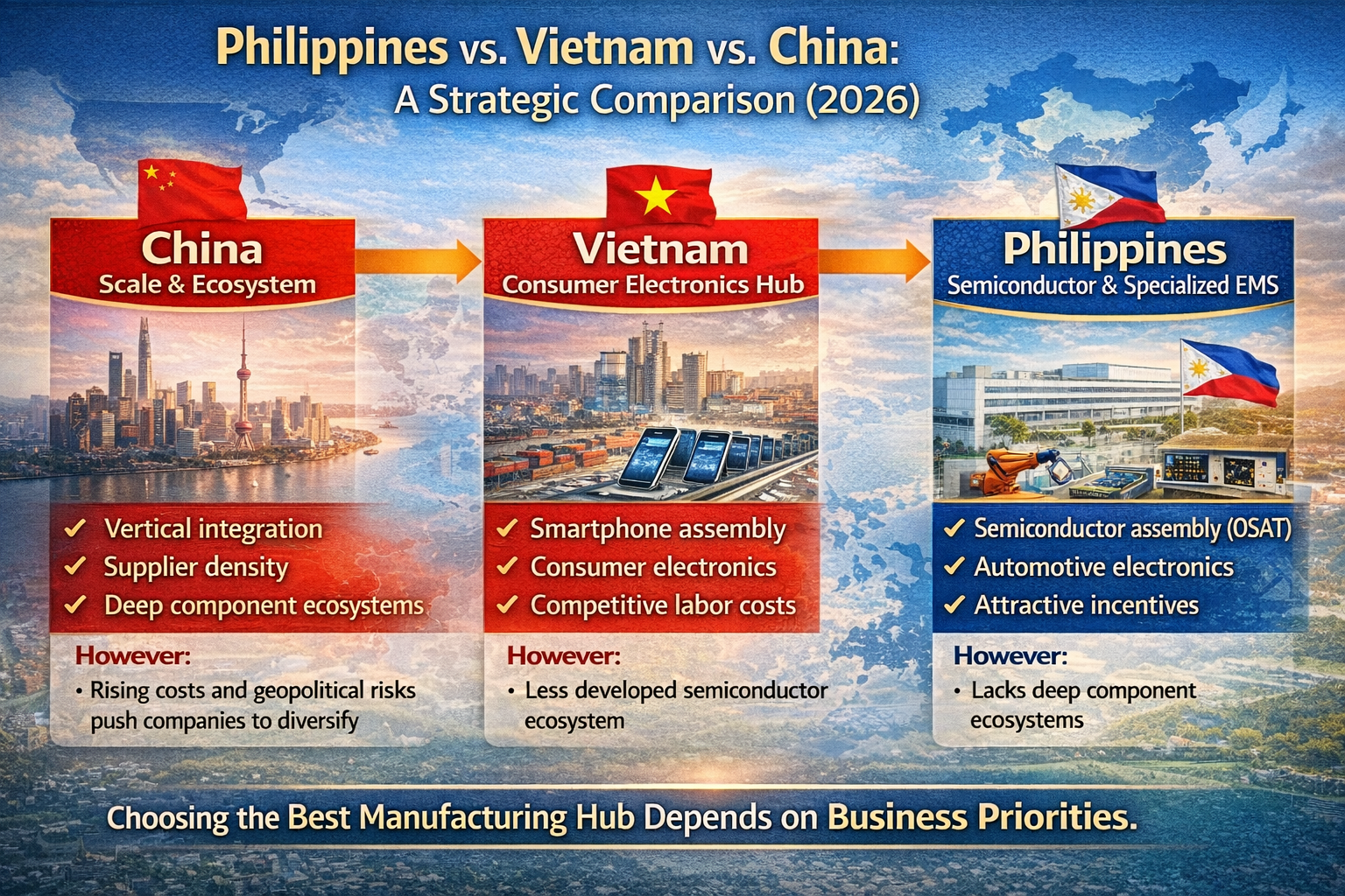 Philippines vs. Vietnam vs. China