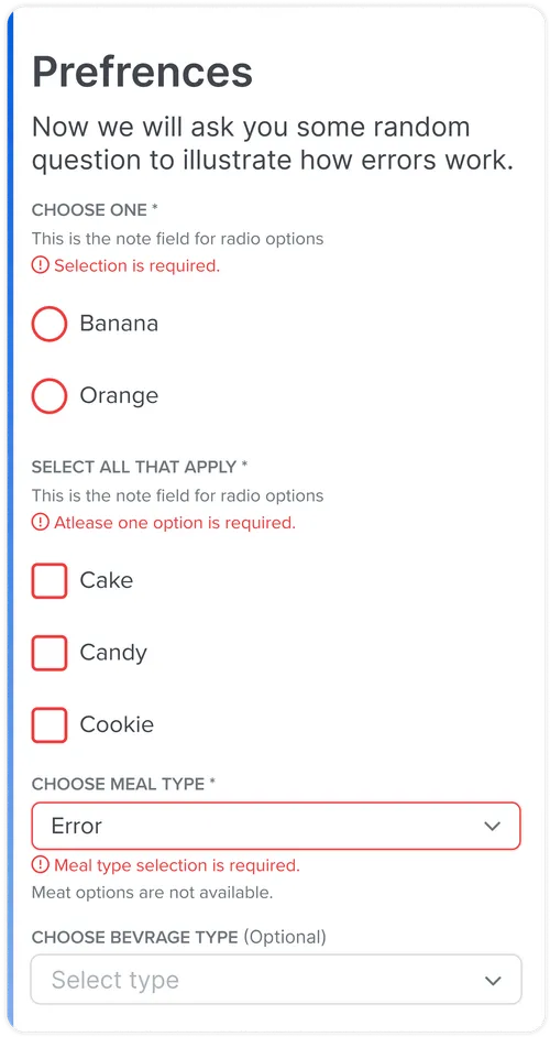 Error handling module