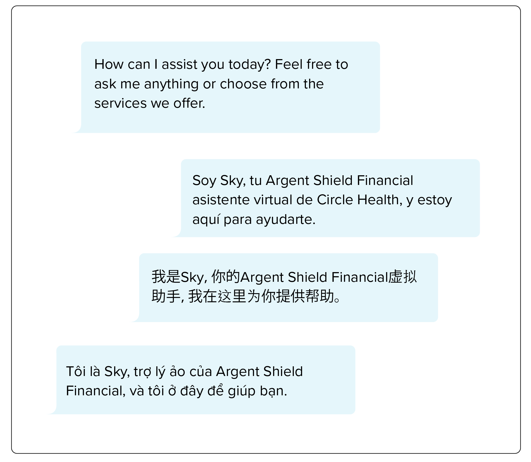 Language support by AI agent