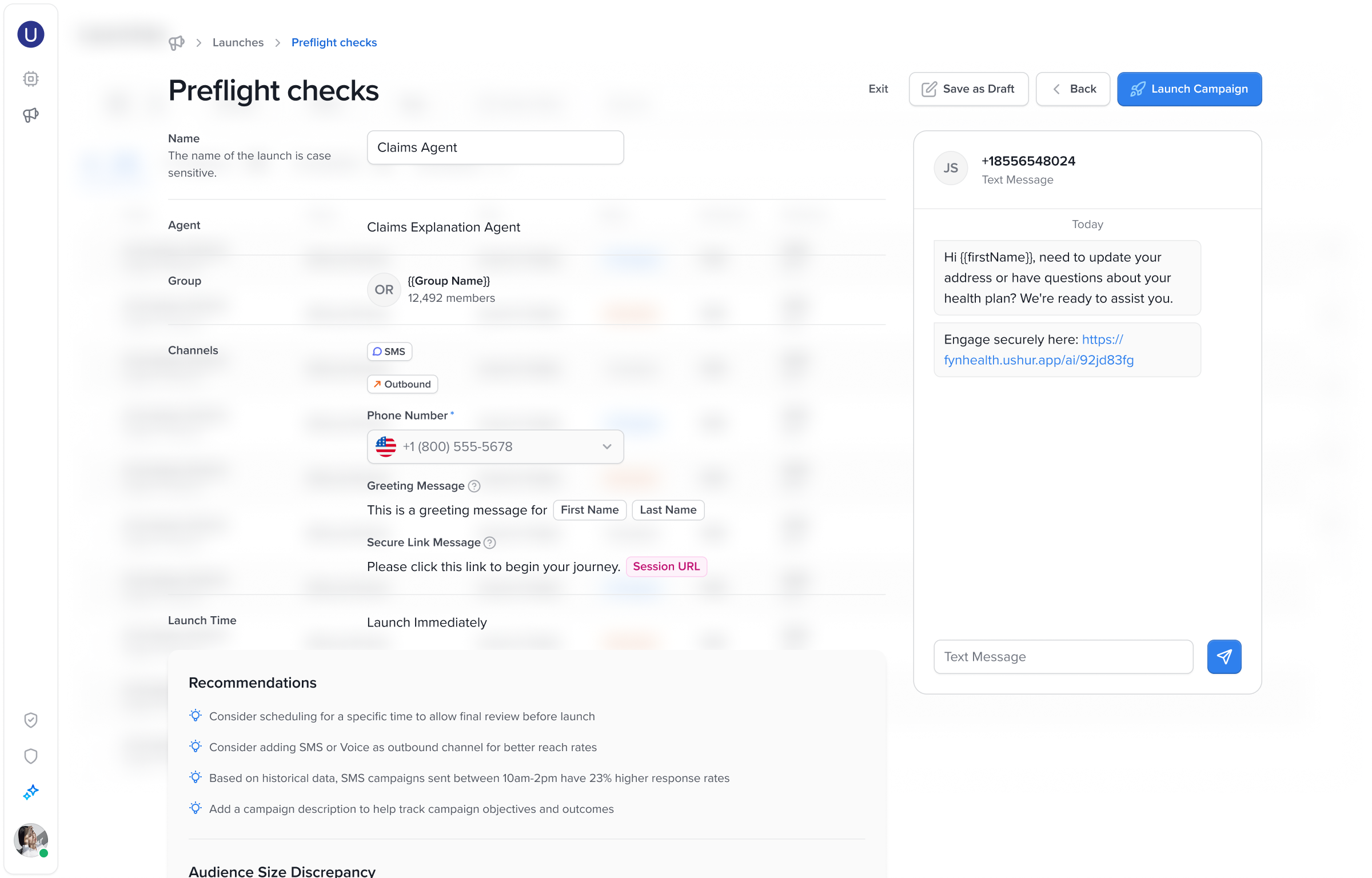 Launch Screen and checks