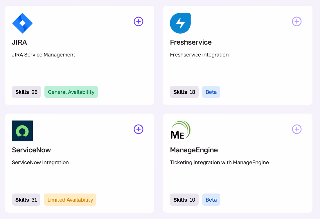 Fixify's maturity indicators show how widely adopted each application is across the customer base