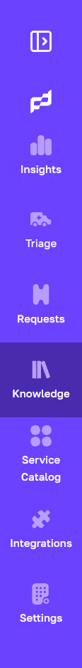 Fixify's navigation sidebar