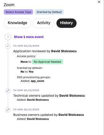Fixify has a history tracker to track changes to the app matrix
