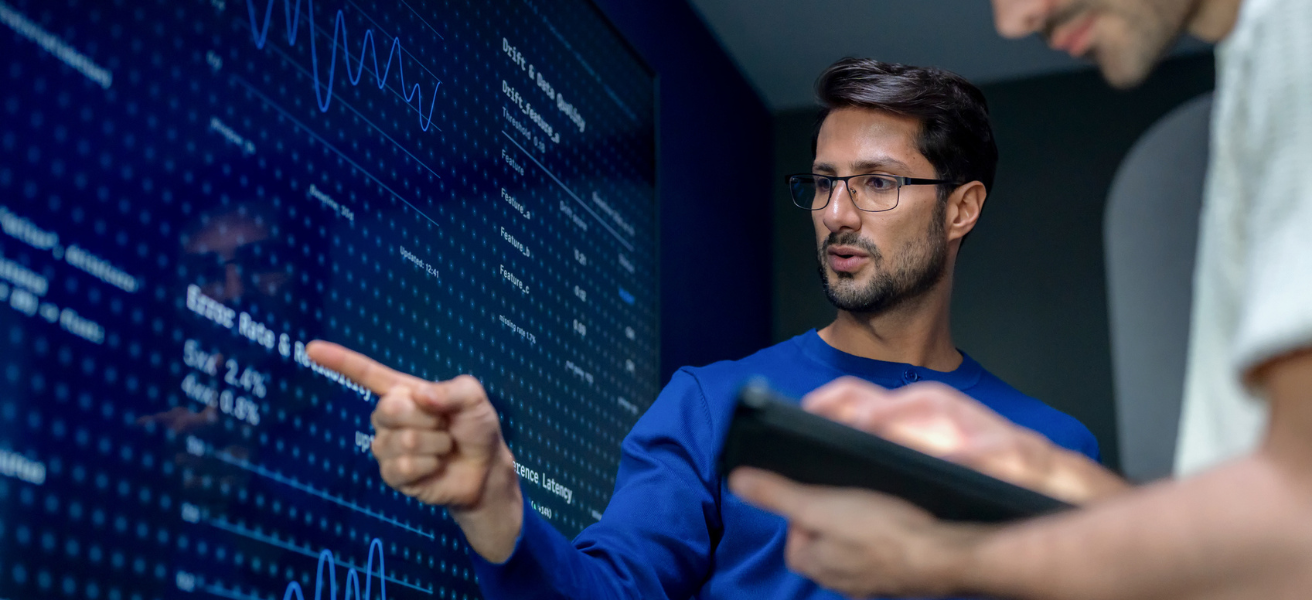 IT Help Desk agent explaining AI automation data