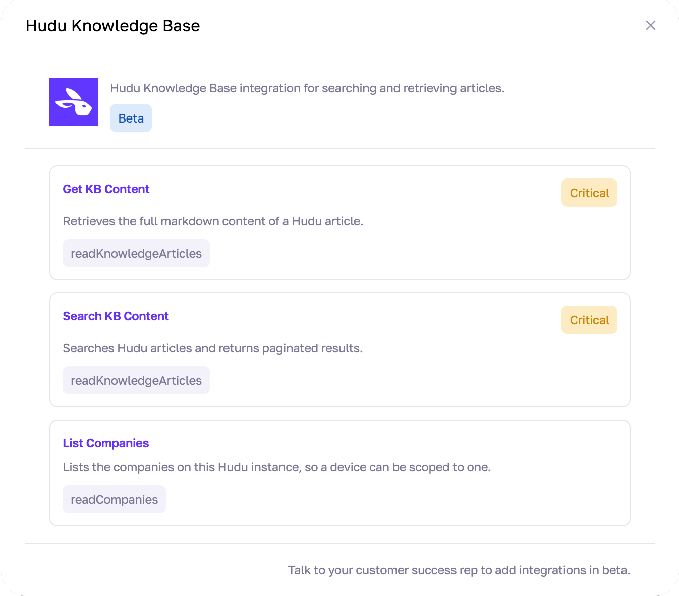 Fixify's Hudu Knowledge Base Skills