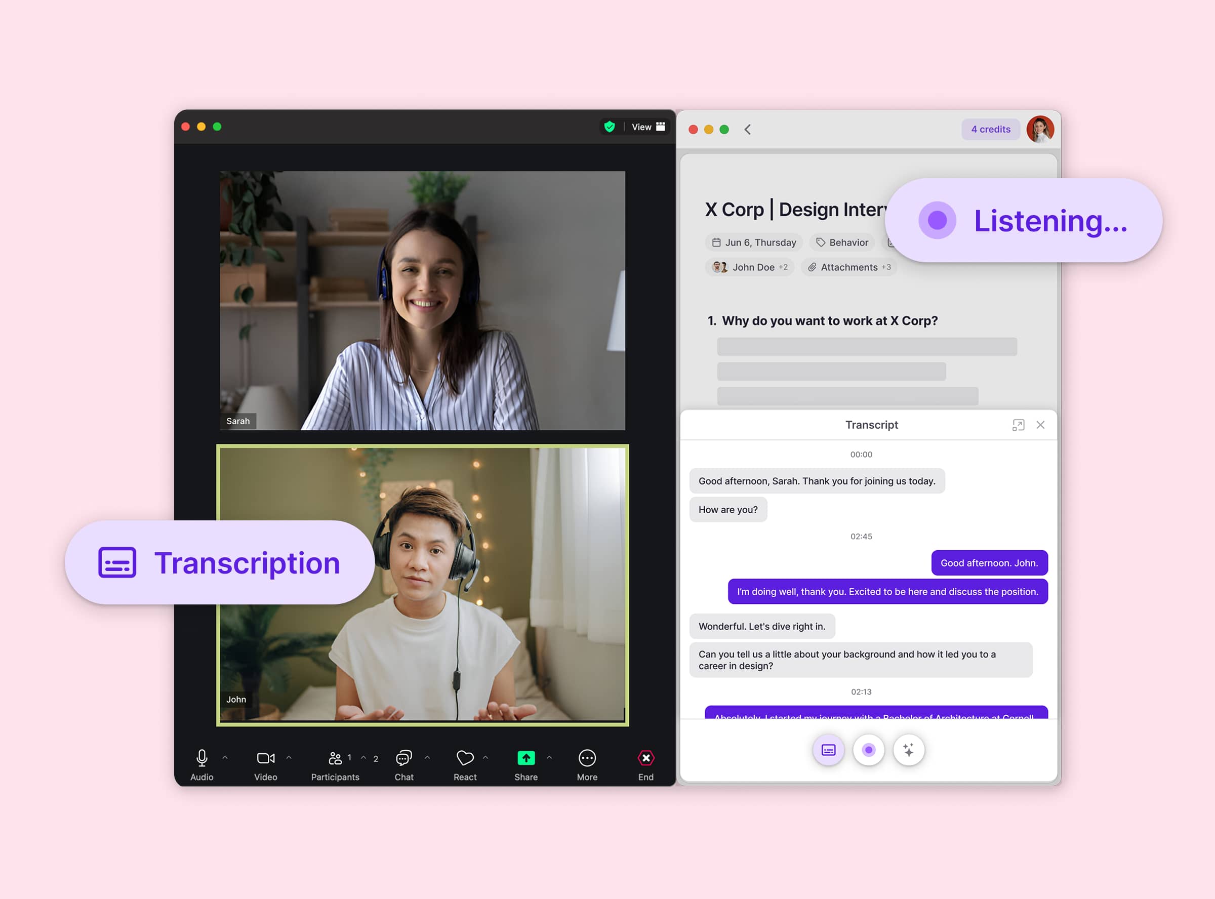 Live Transcript