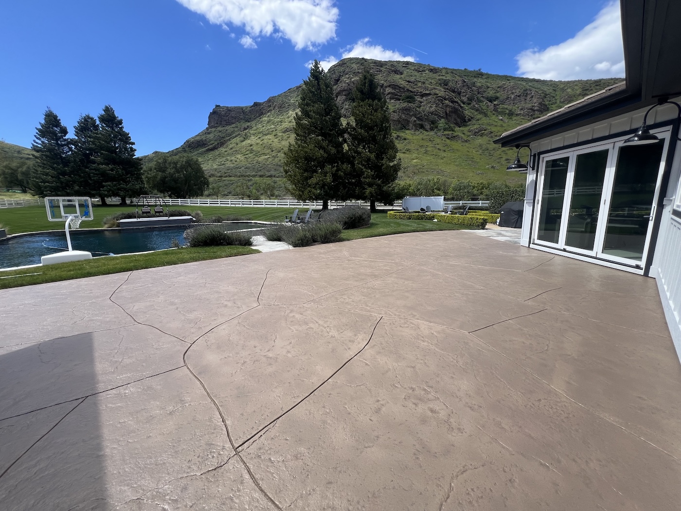 Exterior concrete staining and coatings in Santa Rosa Valley