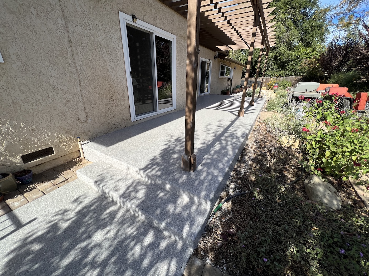 Epoxy and poly aspartic system in Ojai