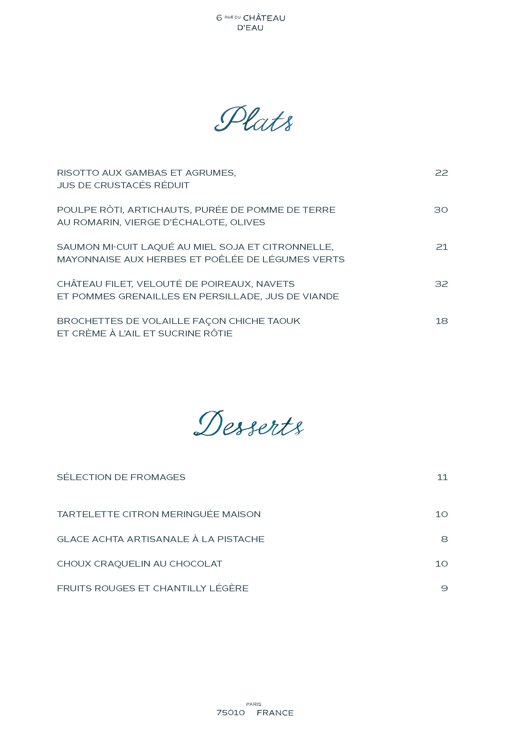 Menu Sissi République