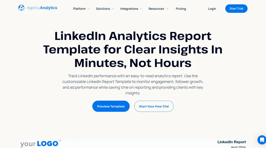 agency analytics homepage