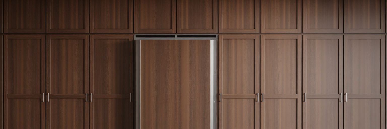 Seamlessly integrated panel-ready refrigerator