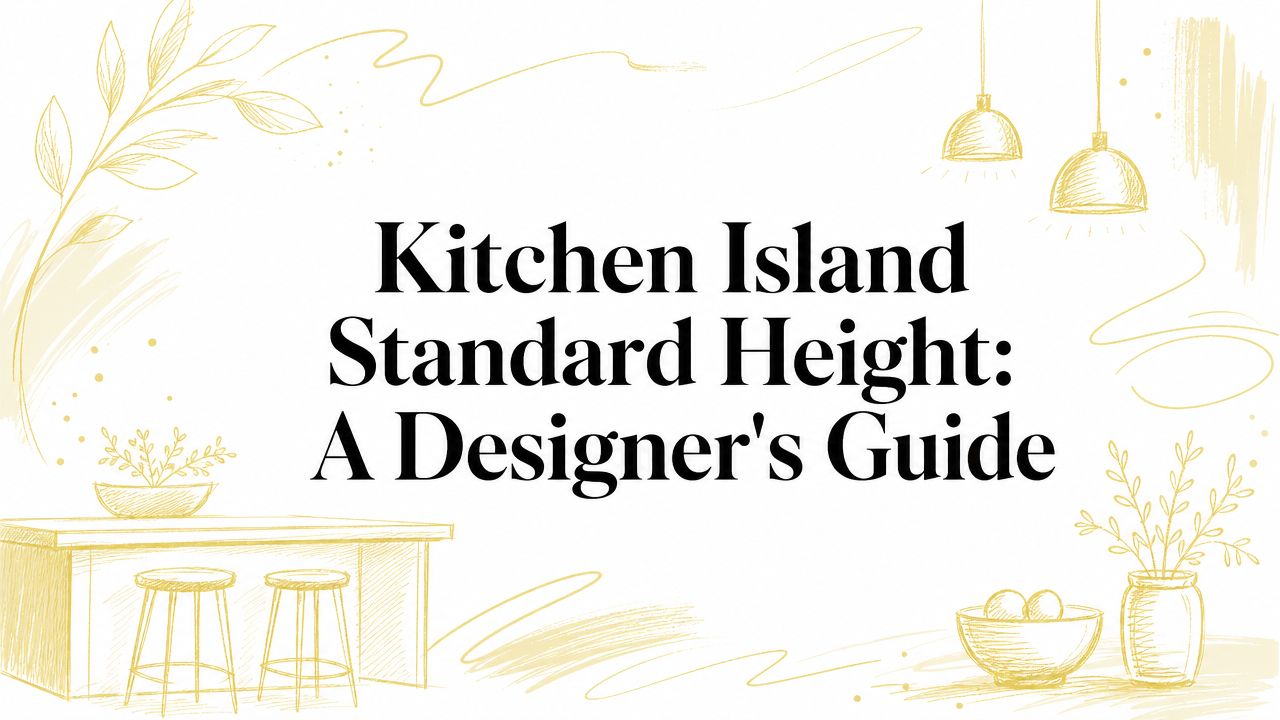 Kitchen Island Standard Height: A Designer's Guide
