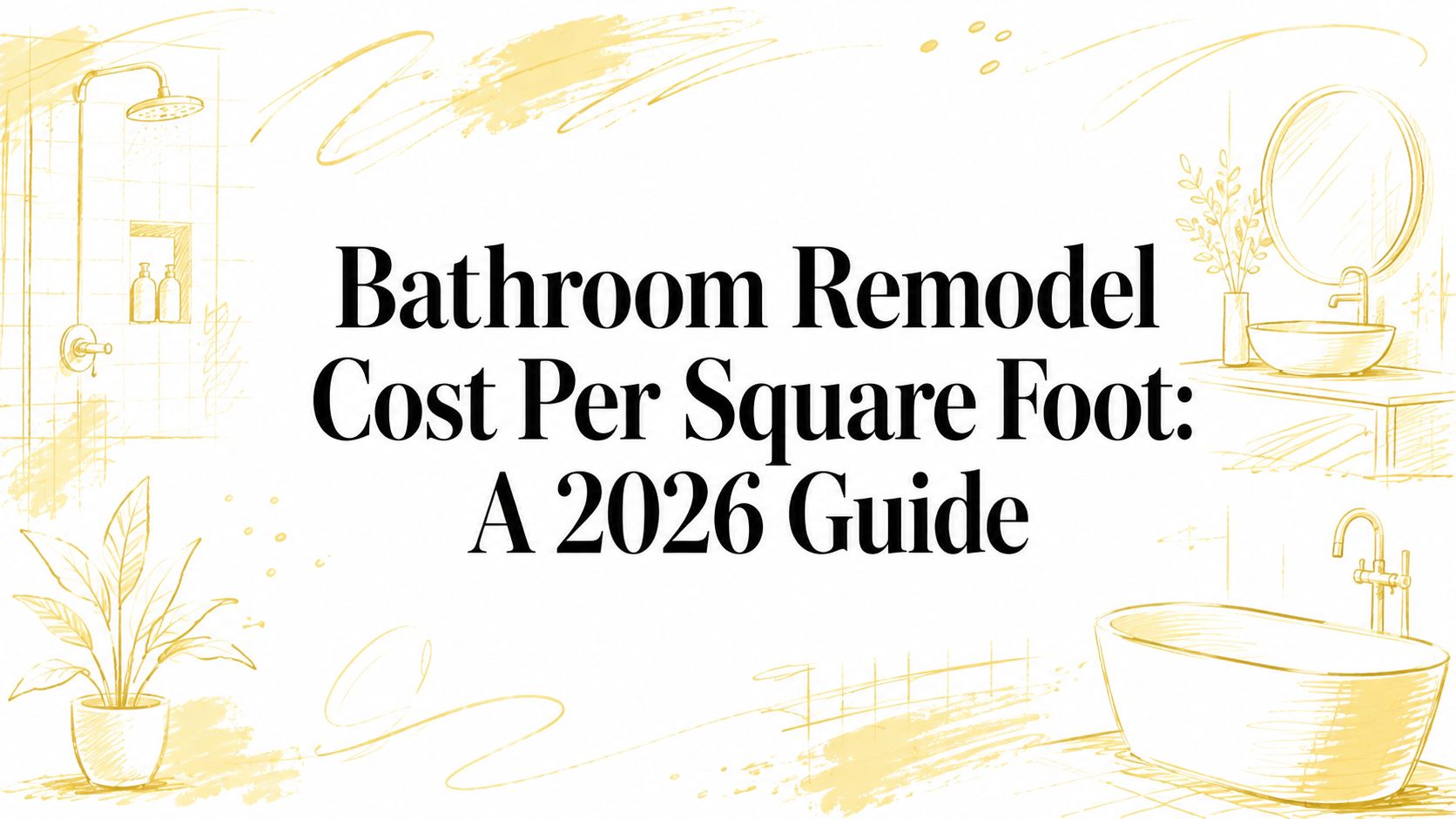 Bathroom Remodel Cost Per Square Foot: A 2026 Guide
